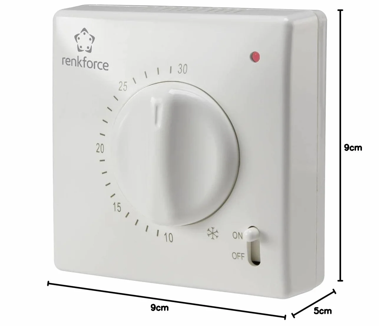 Renkforce TR-93 termostat dambiance montaż pozorny 5-30°C program dzienny