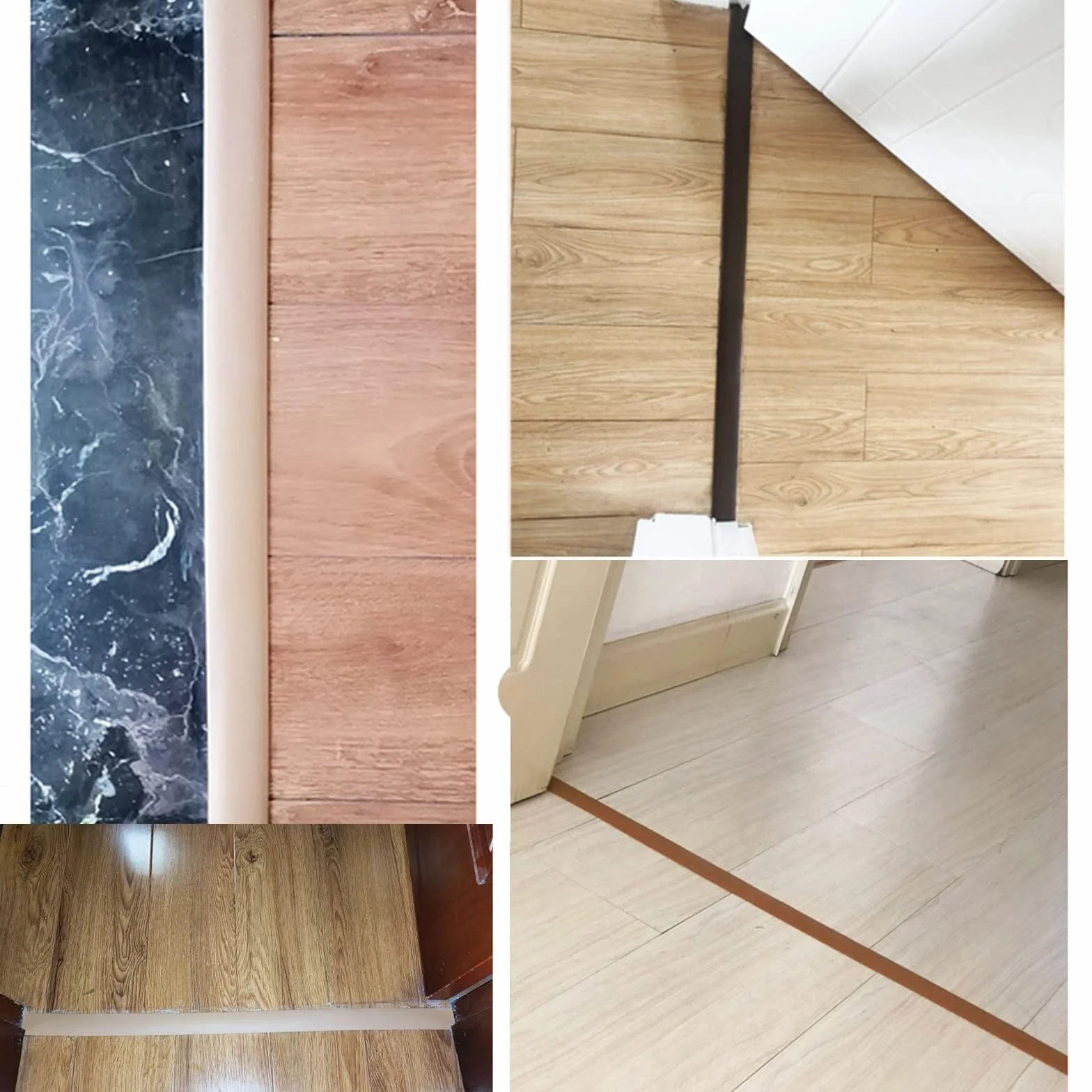 Listwy progowe z PCW, 200 cm, listwy przejściowe podłogowe, laminowane, samoprzylepne taśmy działowe do drzwi podłogowych (200 cm-4 cm-dąb)