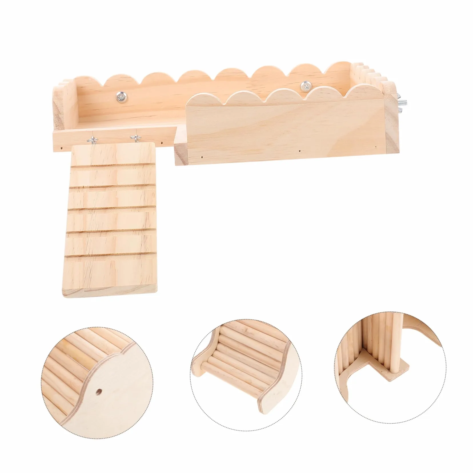 małe legowisko dla zwierzaków, 4 szt. Chomik kryjówka dom chomik gryzaki obudowa małe(Beigex2pcs)