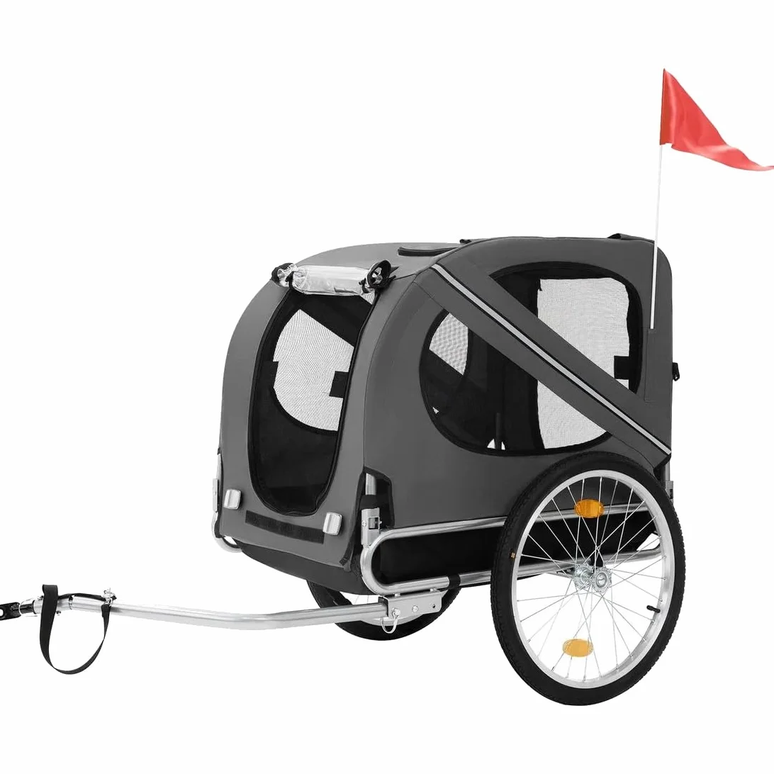 RESSER Przyczepka Rowerowa dla Psa Zwierząt Kota do Roweru Przewozu Transportowa