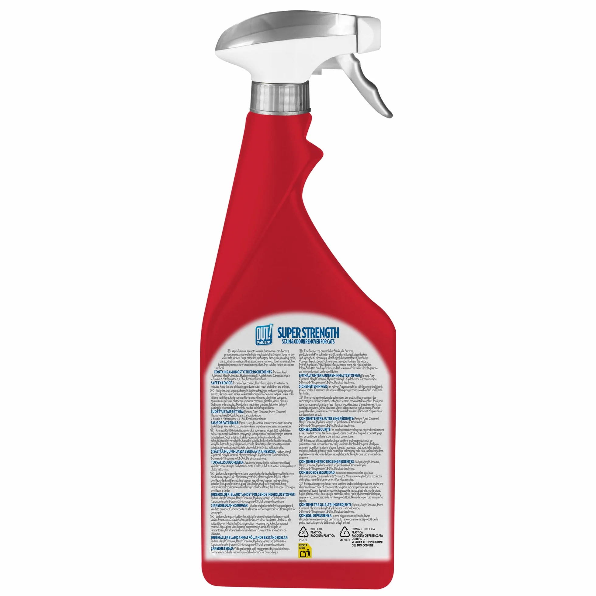 OUT! Wyjątkowo silny środek do usuwania plam i zapachów, 500 ml