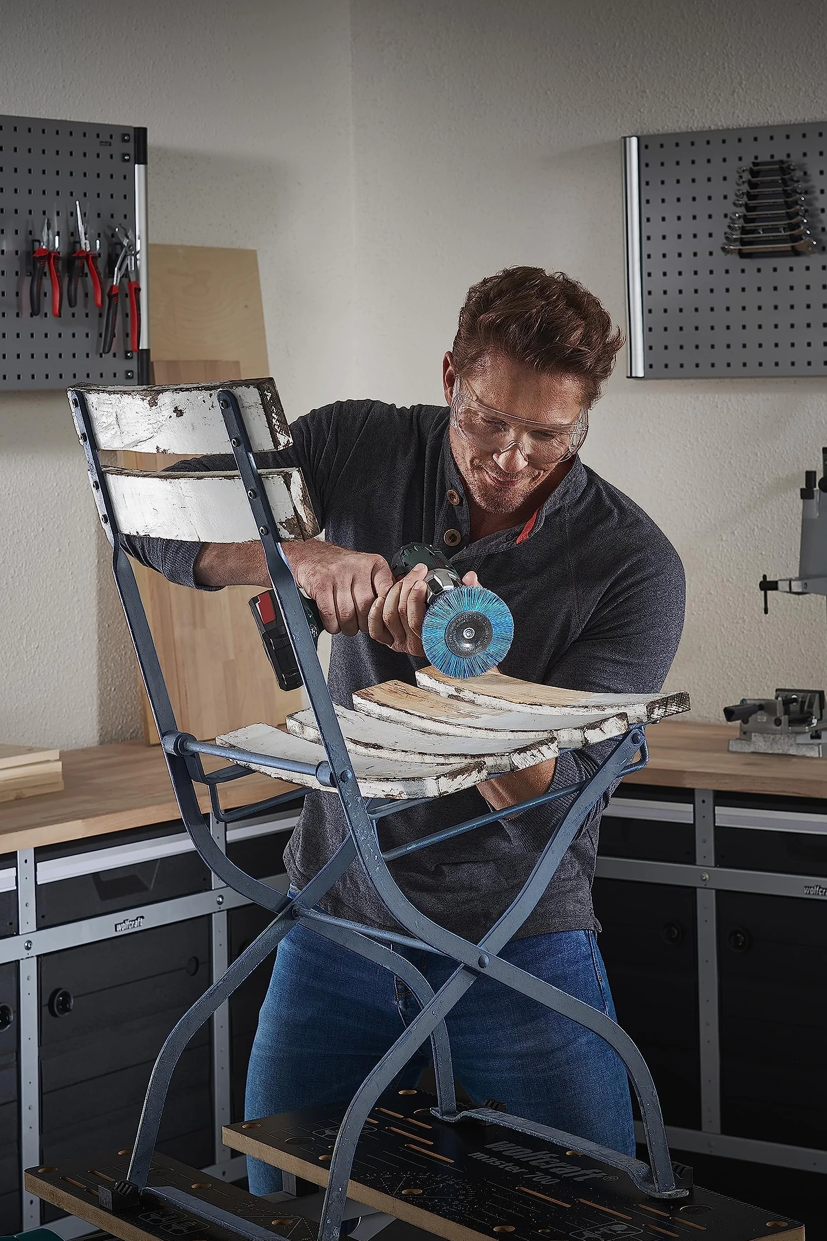 Wolfcraft Tarcza z Drutu Nylonowego Miękka Ø100 x 10 mm
