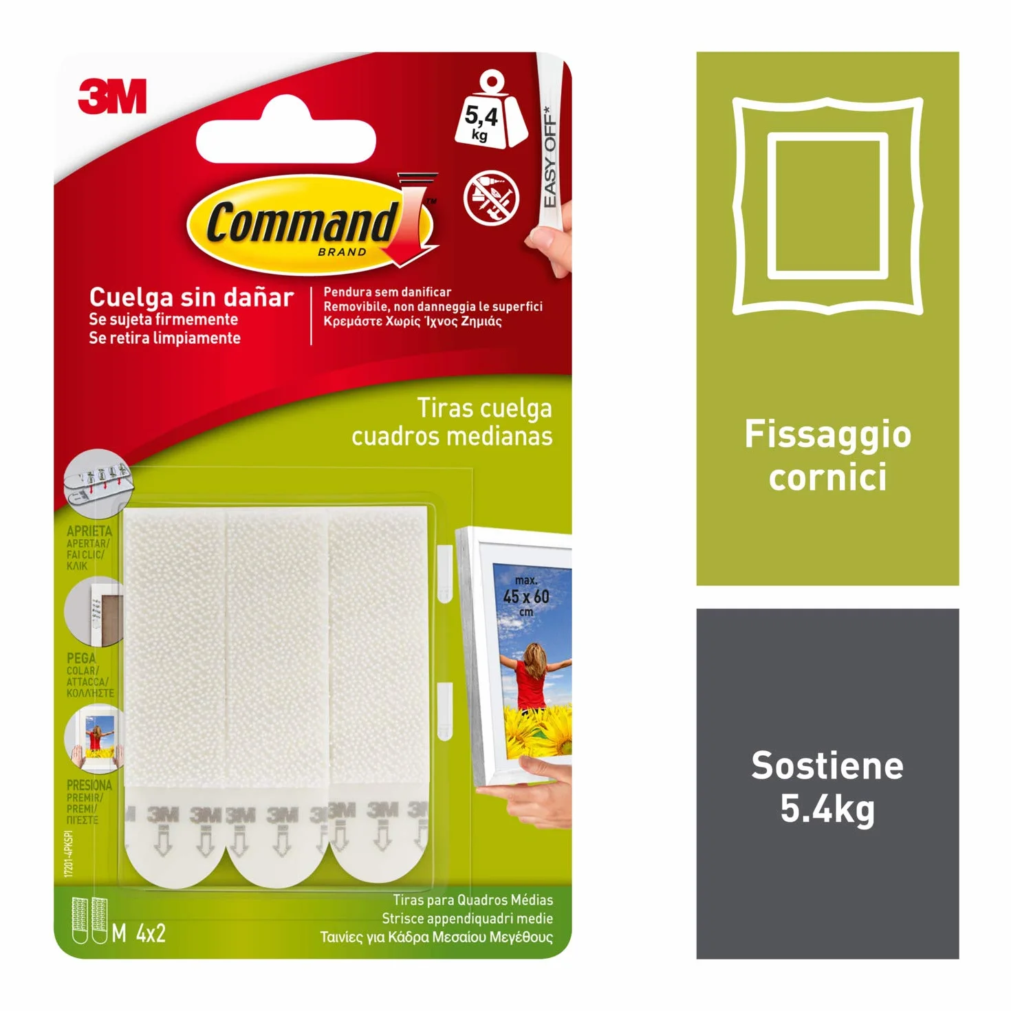 Command UU001563723 51287 taśma klejąca rozmiar M-biała