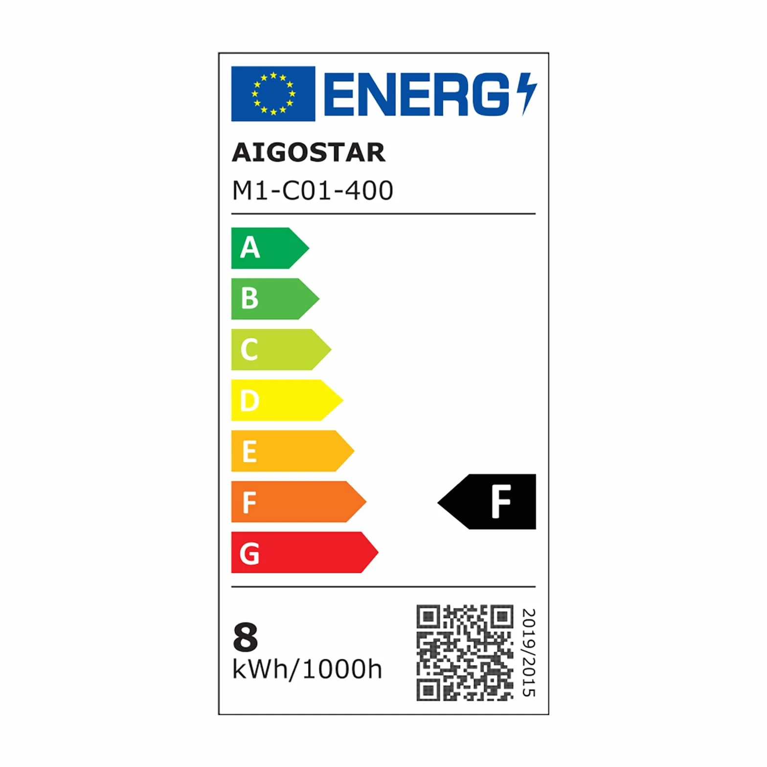 Aigostar Lampa Łazienkowa nad Lustro LED 40cm - Kinkiet Łazienkowy Biała IP44, 3 Sposoby Montażu, 4000K Neutralna Biel, 8W 560lm, 230V