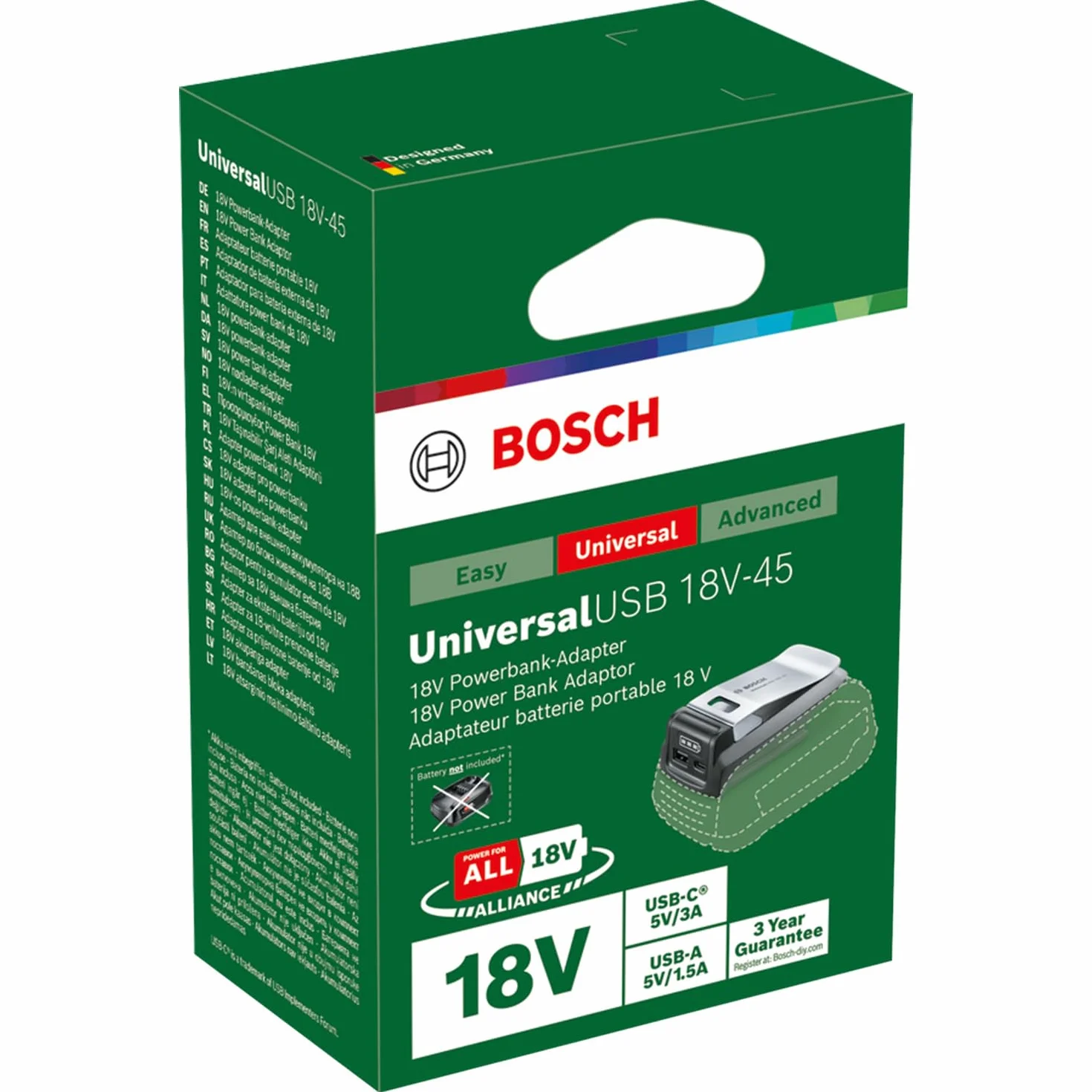 Bosch adapter USB UniversalUSB 18V-45 18V