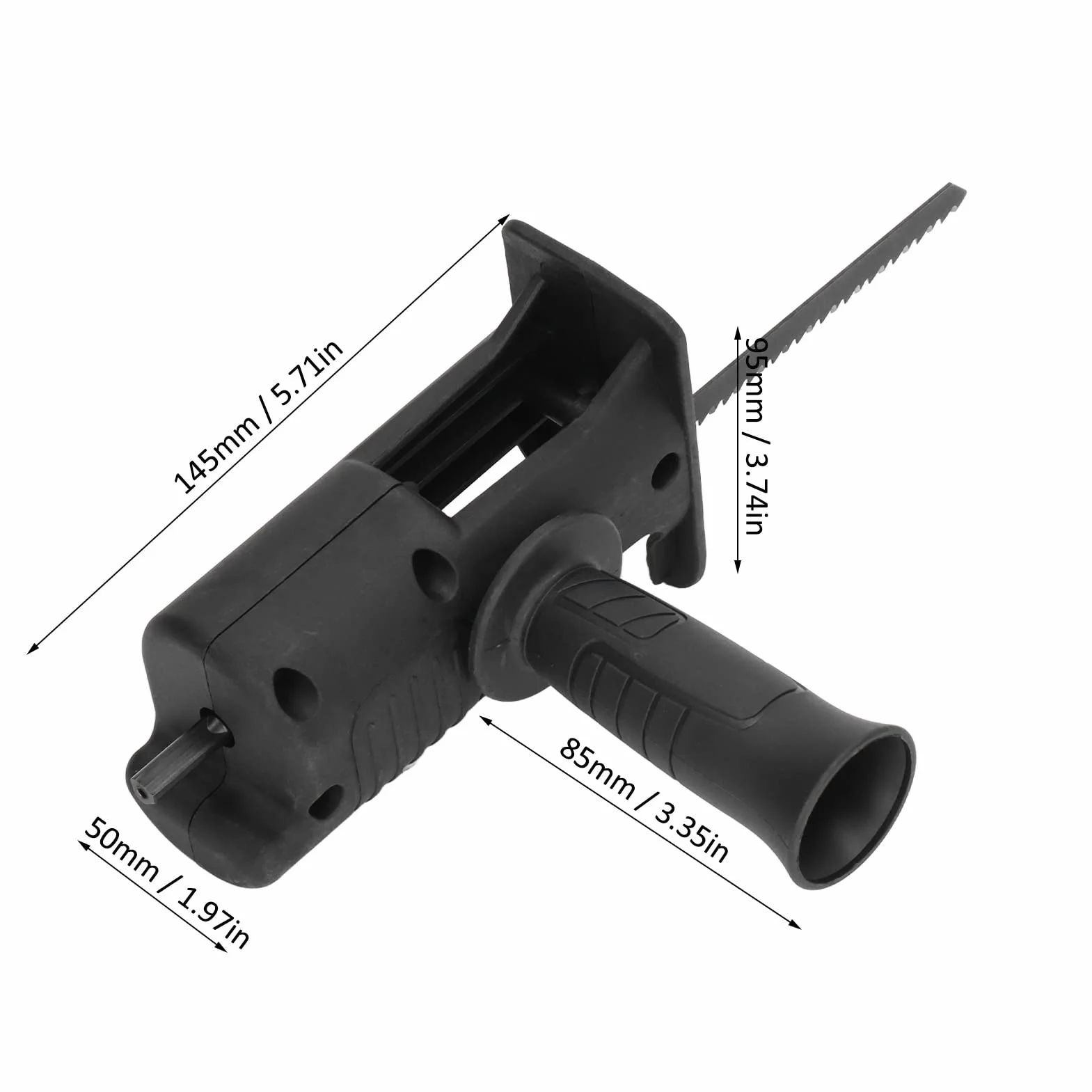 Alternatywny adapter do wiertarki akumulatorowej z ostrzami do metalu do cięcia drewna