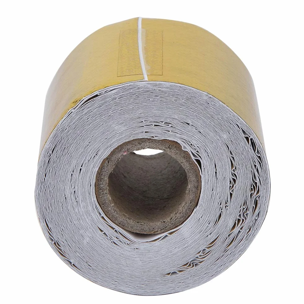 Taśma klejąca, osłona termiczna samochodu Taśma z folii aluminiowej 1 rolka Obróbka powierzchni z folii aluminiowej, wytrzymuje długotrwałe wysokie temperatury (złota) (10 M * 5 cm)