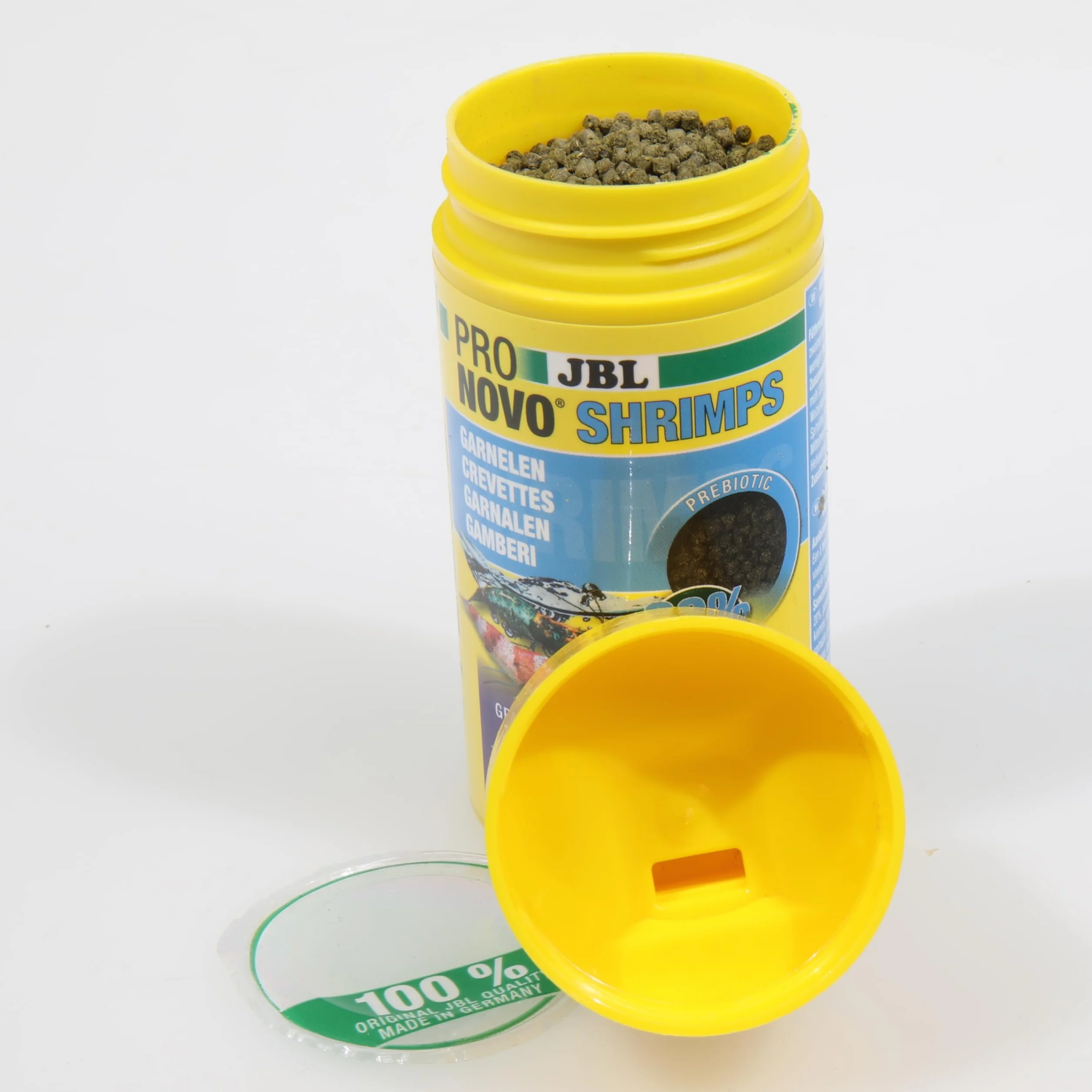 JBL PRONOVO SHRIMPS GRANO, granulat do karmy dla ryb, dozownik na klik, rozmiar S, 100 ml