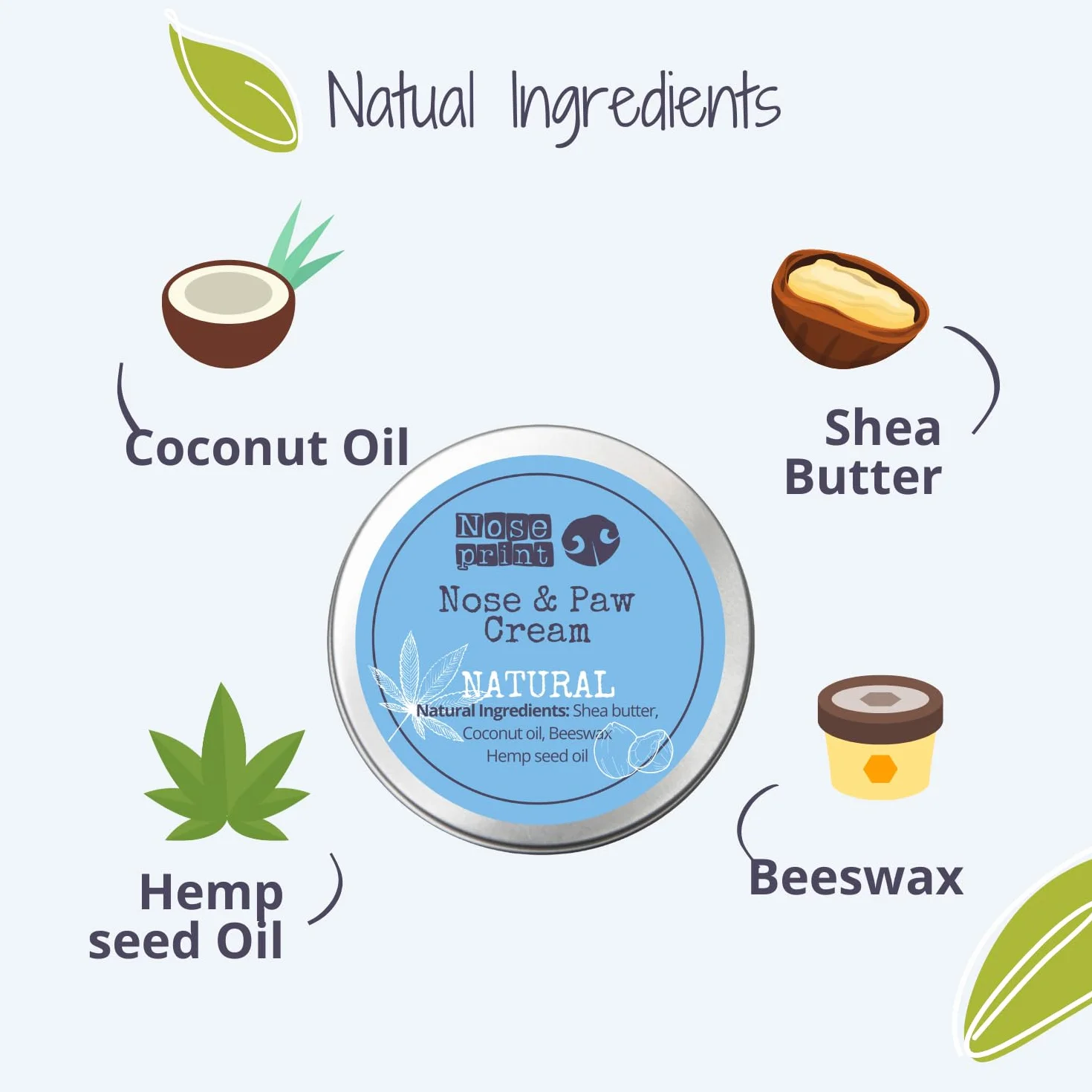 Dog Nose & Paw Balm Paw Protector | Paw Balm for Dogs | Paw Moisturiser Dog Paw Balm Moisturises and Conditions and Relieves Dry and Cracked Pads | Składniki Food Grade Ingredients 30ML