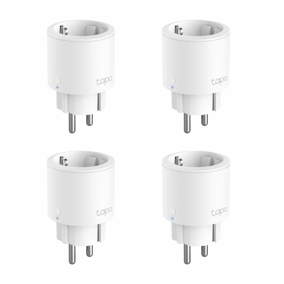TP-Link Tapo P115 (4-pack) | Zestaw 4 inteligentnych gniazdek Wi-Fi z monitorowaniem zużycia energii | Harmonogramy | Zdalne sterowanie | Kompatybilne z Alexa i Google Home