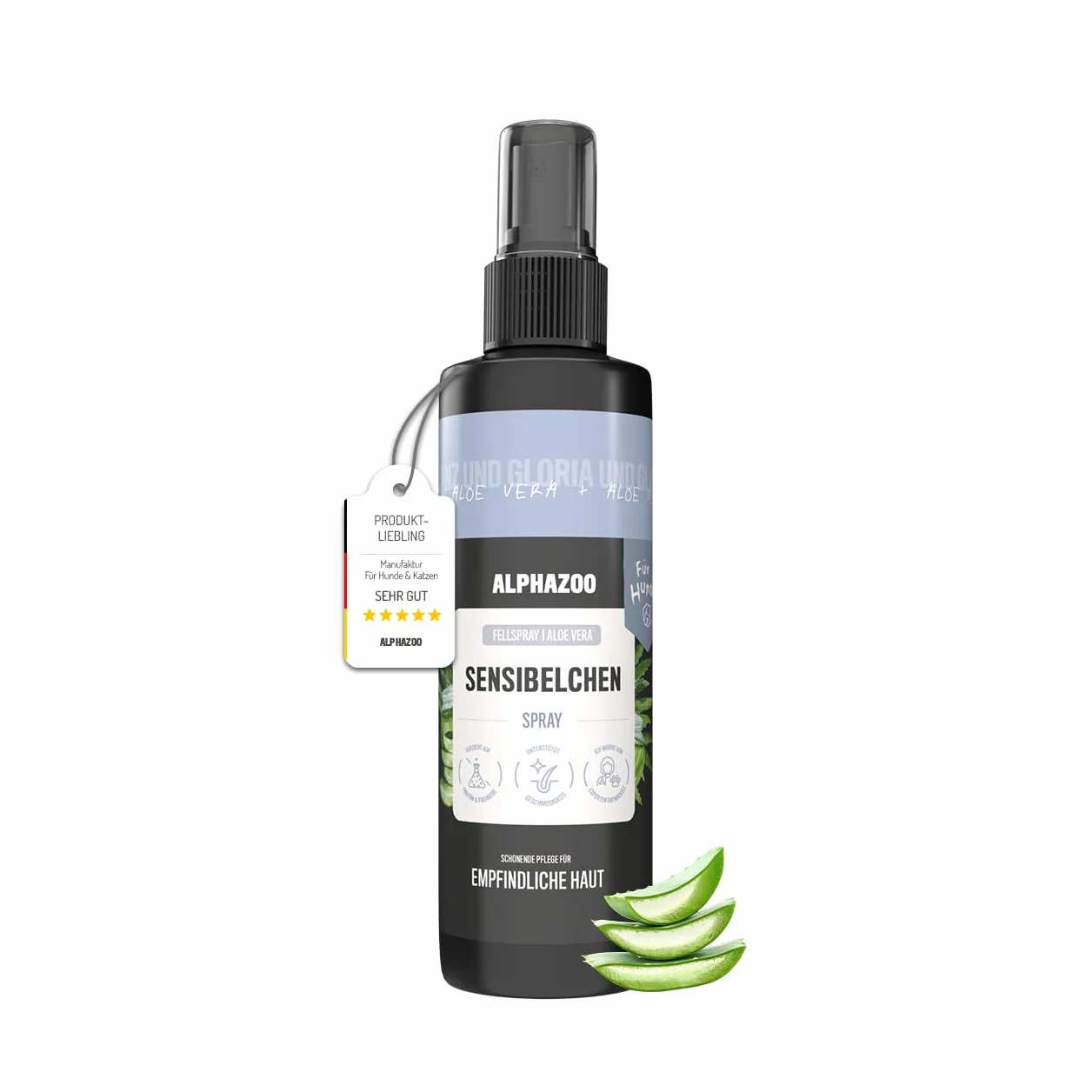 Alphazoo Sensibelchen spray do sierści dla psów 250 ml – delikatna pielęgnacja dla wrażliwych psów, ułatwia czesanie