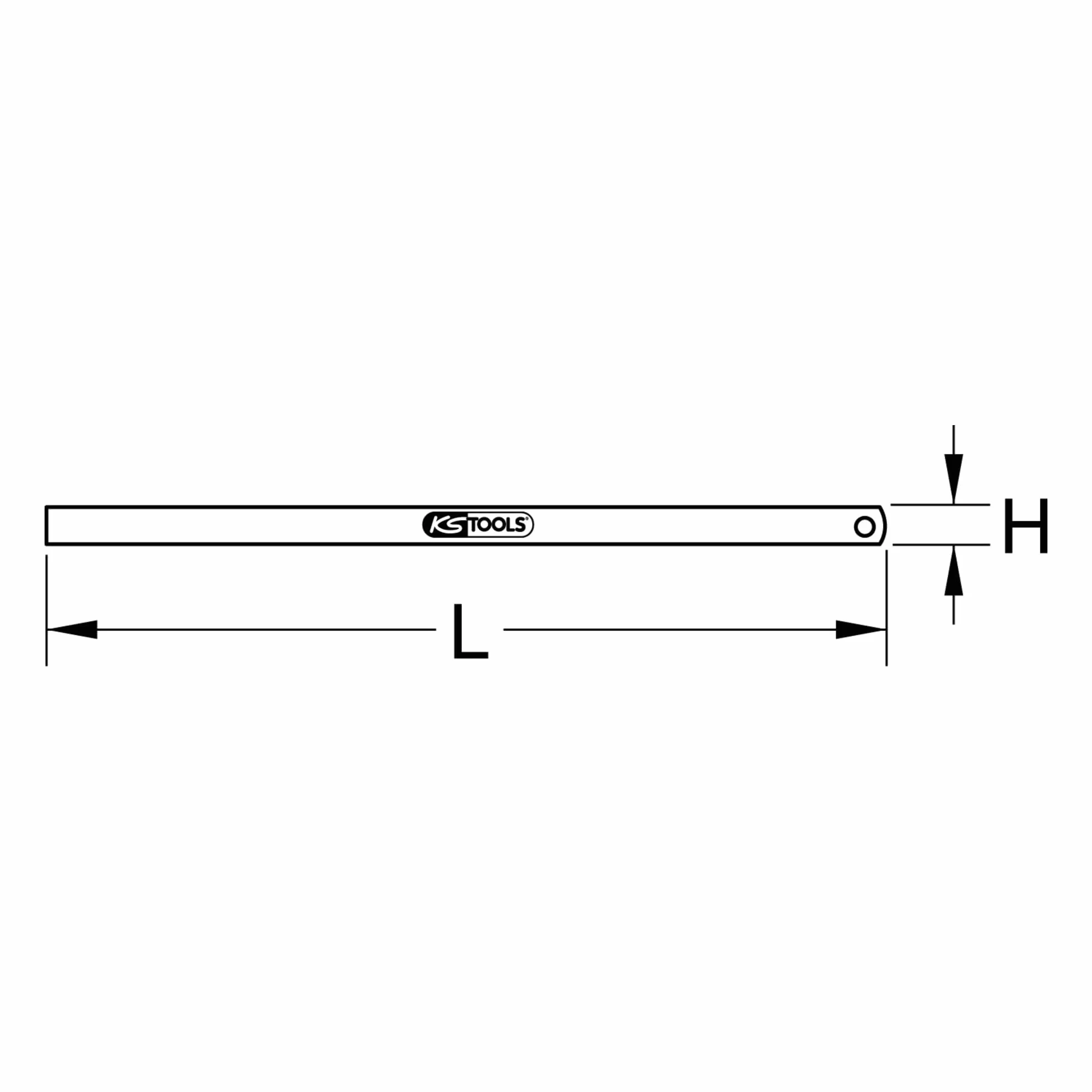 KS Tools elastyczny przymiar stalowy 150mm