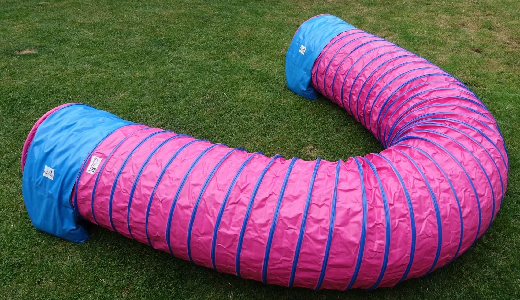 Callieway® Dog Agility tunel profesjonalny / psy tunel 5 m długości / 60 cm Ø Agility urządzenie (5 m, fuksja)