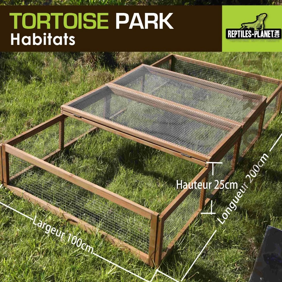 Reptiles Planet Obudowa zewnętrzna Tortoise Tortoise Park, 200 x 100 x 25 cm