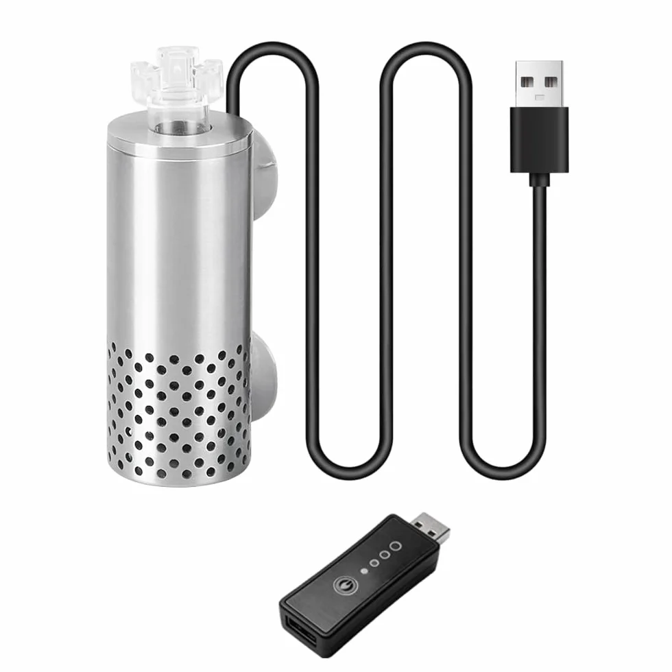 DONGKER Elektryczny przyrząd do usuwania folii olejowej, ze stali nierdzewnej, USB, do akwarium, z 2 mocnymi przyssawkami, do domowego zbiornika na wodę