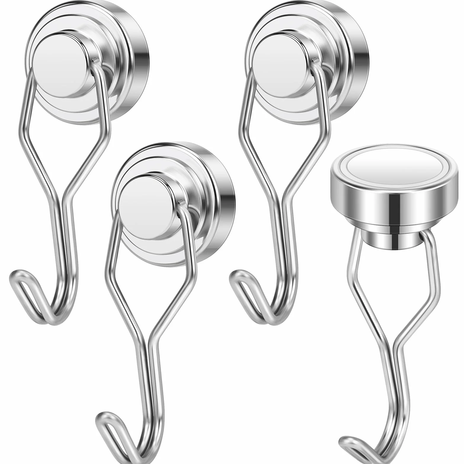 Silwy haczyki magnetyczne 25 mm 4 sztuki magnesy neodymowe