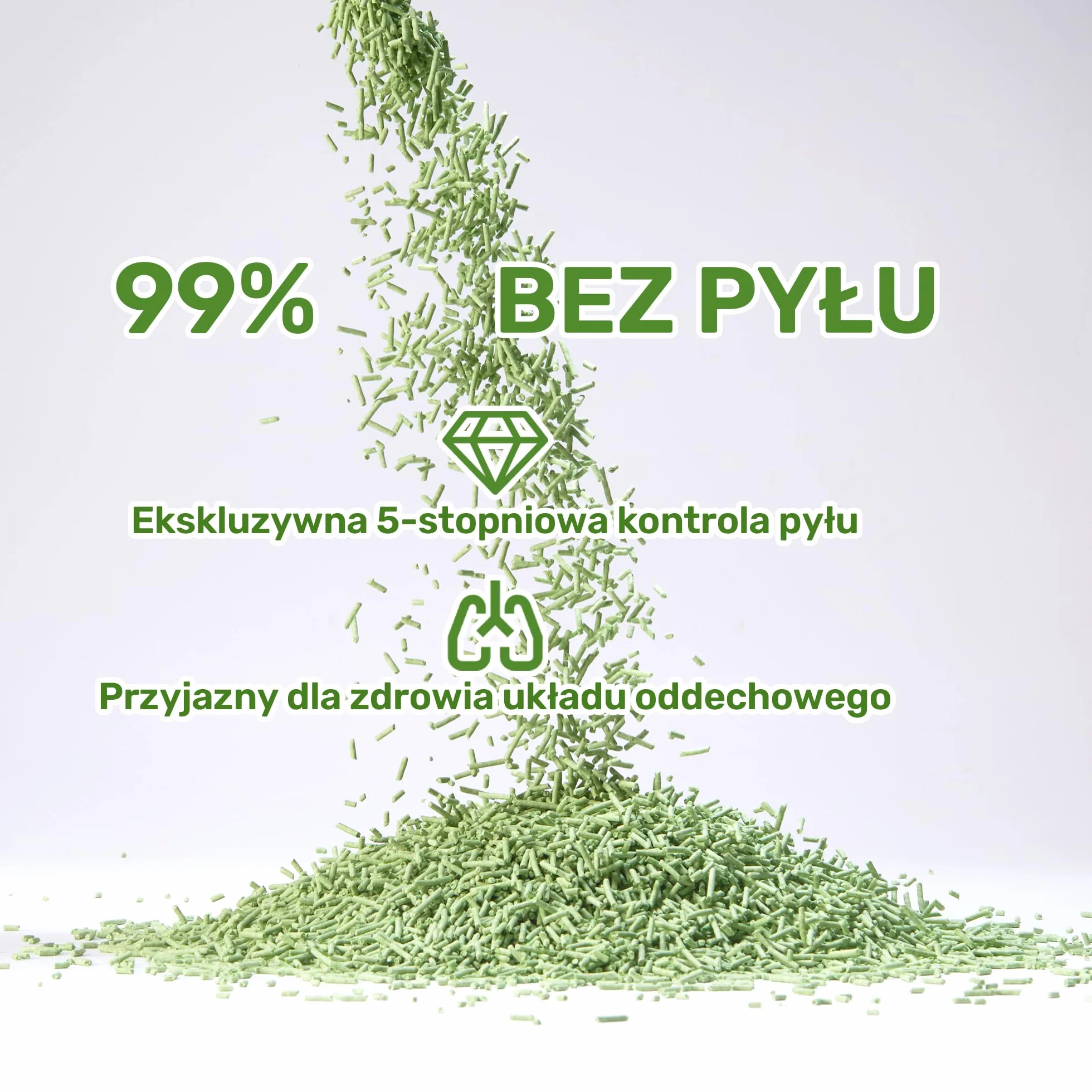FUKUMARU Tofu żwirek dla kota 10,8 kg - zbrylający się żwirek dla kota, o zapachu zielonej herbaty, bezpyłowy i łatwy do zbrylania, jednorazowy do toalety
