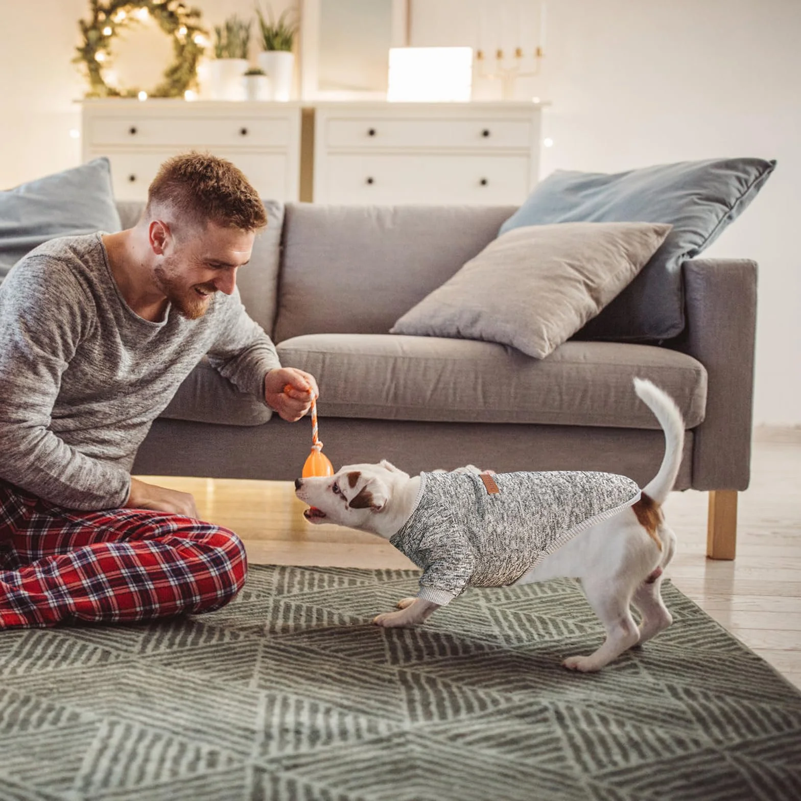 Sweter dla zwierząt domowych, 4 szt., zimowy sweter dla psa, klasyczny sweter z dzianiny dla małych średnich psów, ciepły i lekki, o miękkiej teksturze, elastyczny, łatwy do noszenia (XS) (XL)