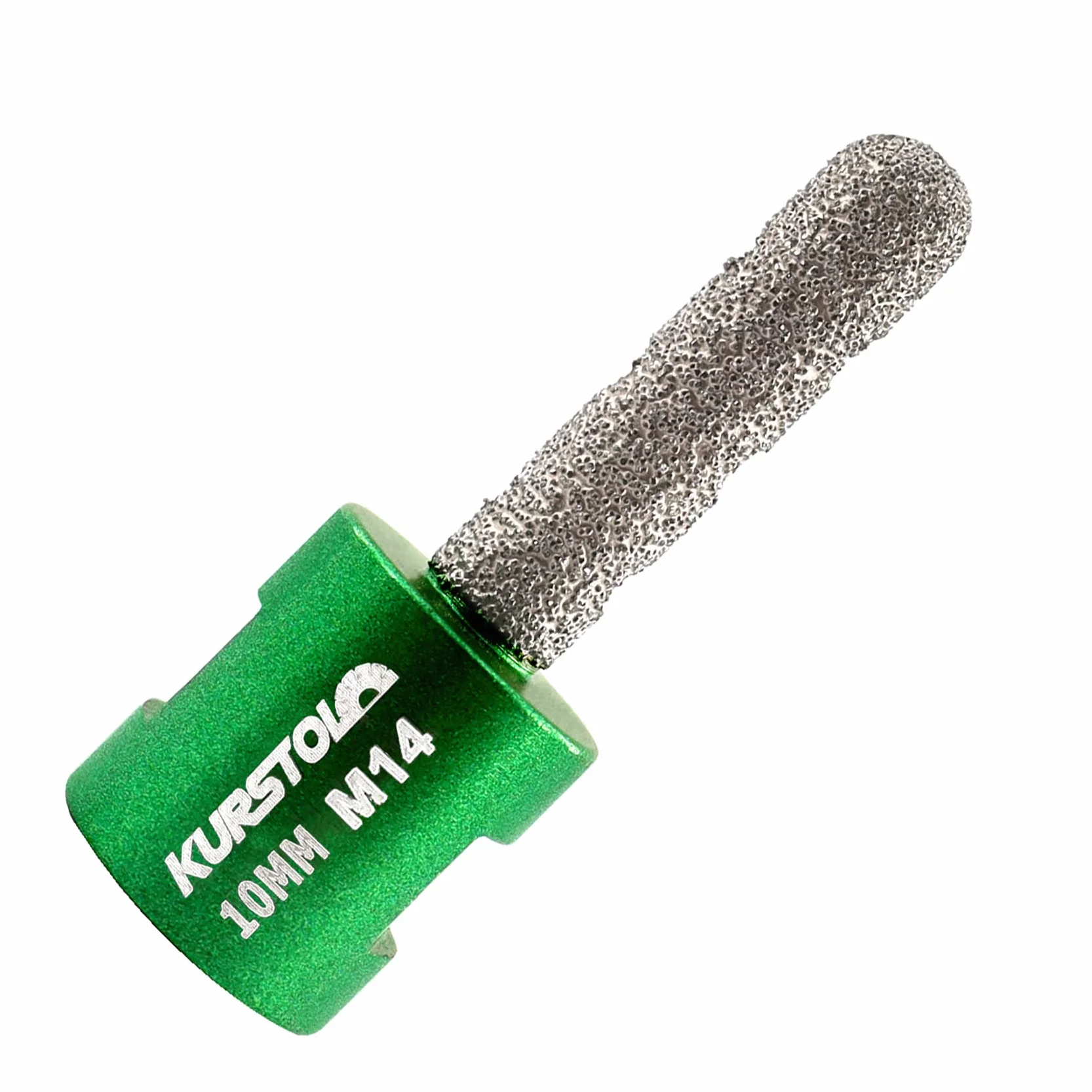 Diamentowy frez na palec - diamentowy bęben średnica koła 10 mm x M14 gwint diamentowy frez do powiększania kształtowania okrągły stożek istniejący otwór porcelany, twarda ceramika, granit, marmur okrągły