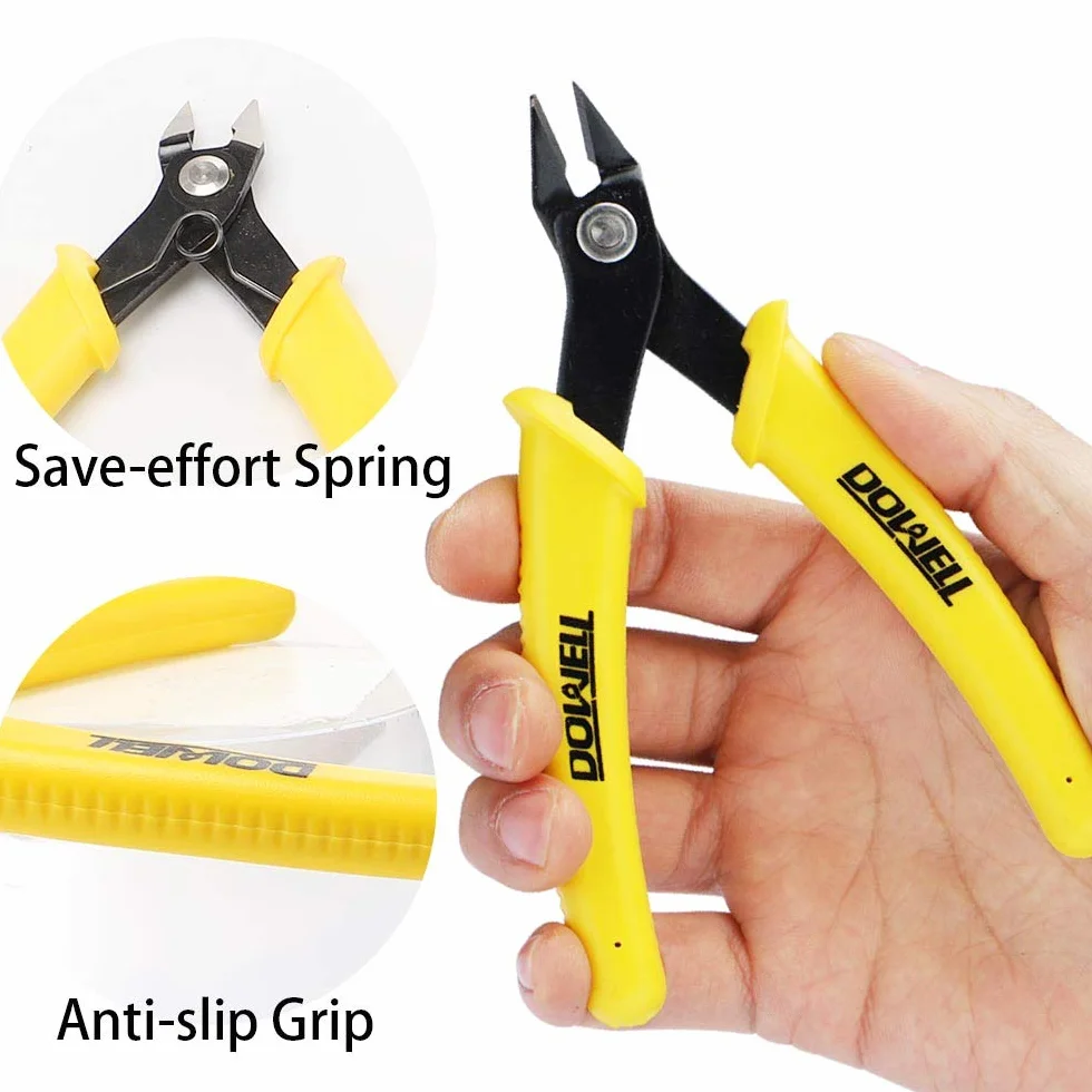 DOWELL Micro Cutter Flush Cutter Przecinak do Drutu do Cięcia Kabli Miedzianych i Aluminiowych 2 szt.