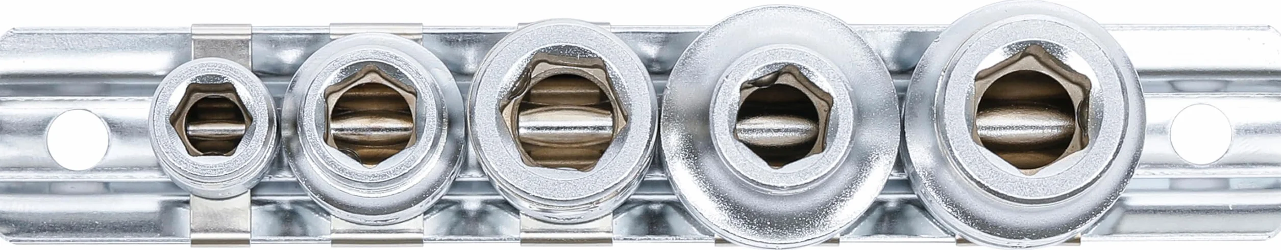BGS 70103 | Zestaw adapterów do bitów z kulką | gniazdo czworokątne 6,3 mm (1/4") / 10 mm (3/8") / 12,5 mm (1/2") | 5 szt.