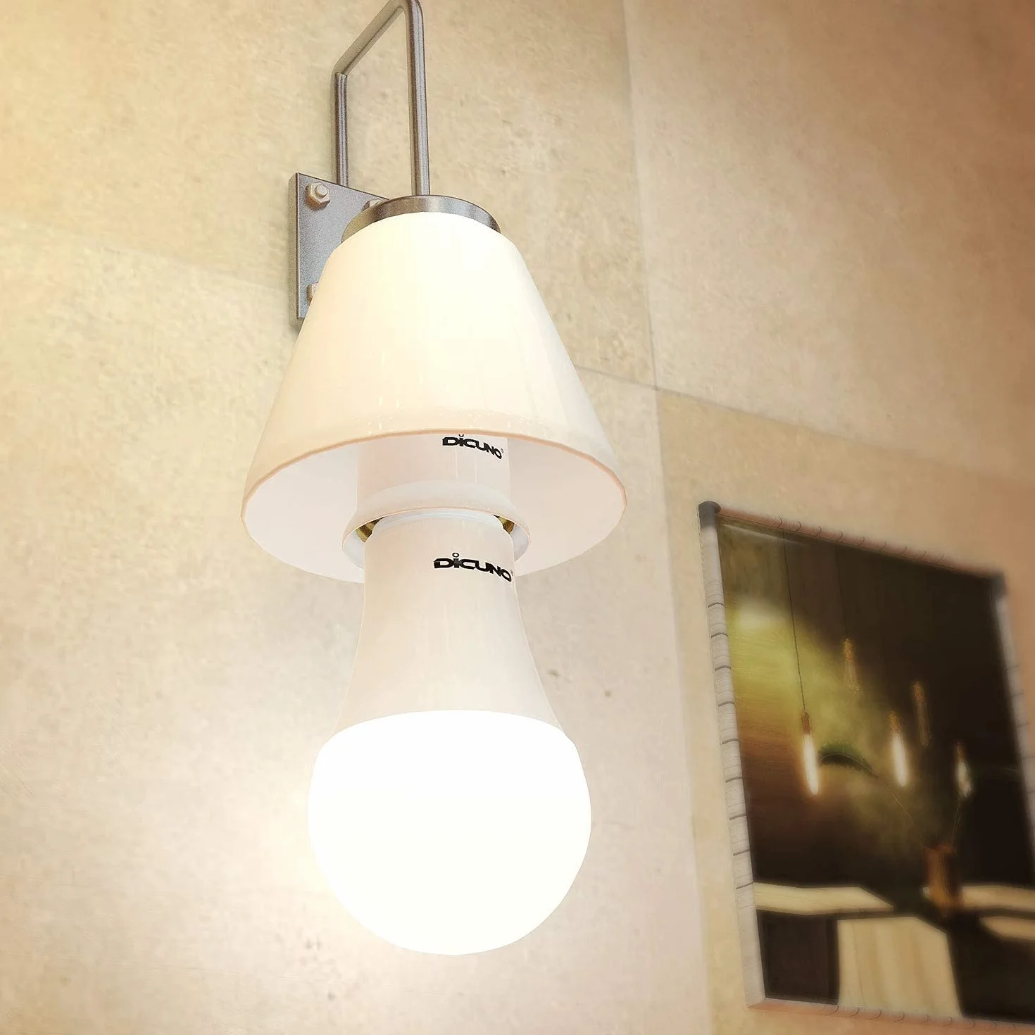 DiCUNO E27 do E27 adapter podstawowy 3 cm przedłużenie, standardowy przedłużacz gniazda lampy, przedłużacz żarówki, adapter uchwytu lampy, opakowanie 6 szt