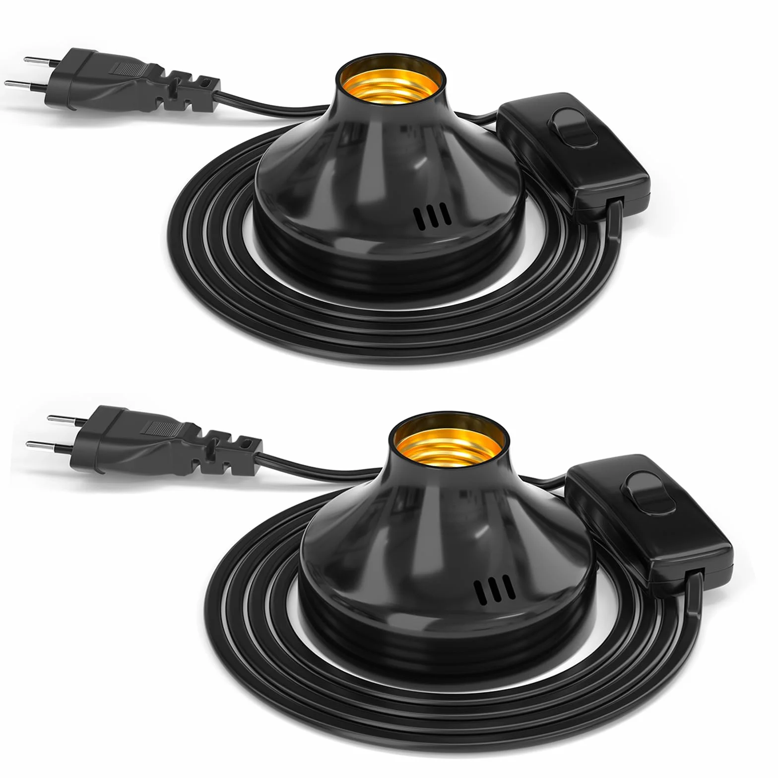 uchwyt na żarówkę E27 z wtyczką brytyjską i przełącznikiem, maksymalnie 100 W, kabel 1,8 metra, zabytkowy uchwyt na żarówkę E27 do oświetlenia domowego, dekoracja, prąd zmienny, bez żarówki