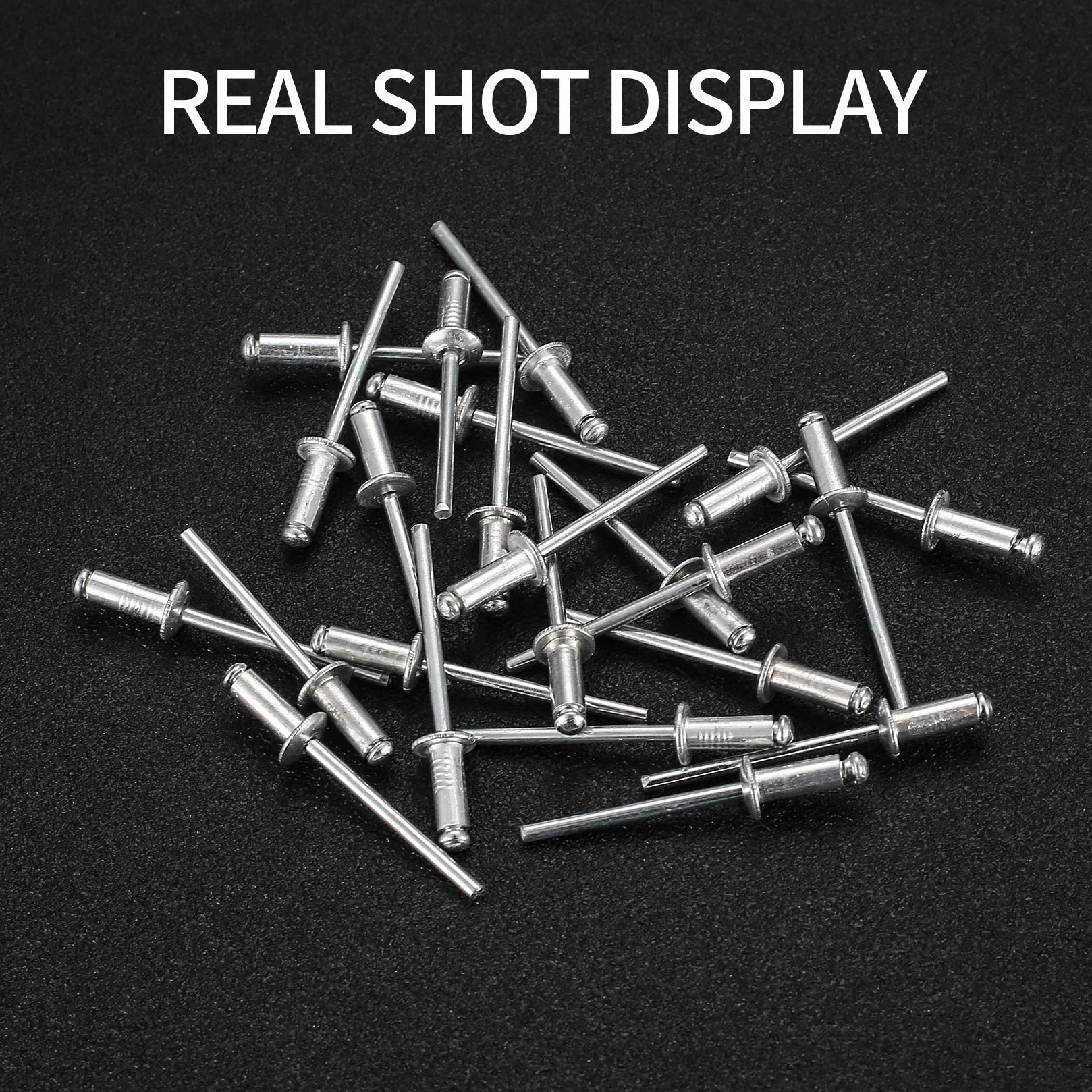 120 sztuk aluminiowych nitów niewidomych, zestaw nitów Pop, nity aluminiowe do zacisków ślepych - M3,2 x 10 mm/M4 x 10 mm/M4*12mm/M4,8 x 12 mm/M4,8 x 14 mm