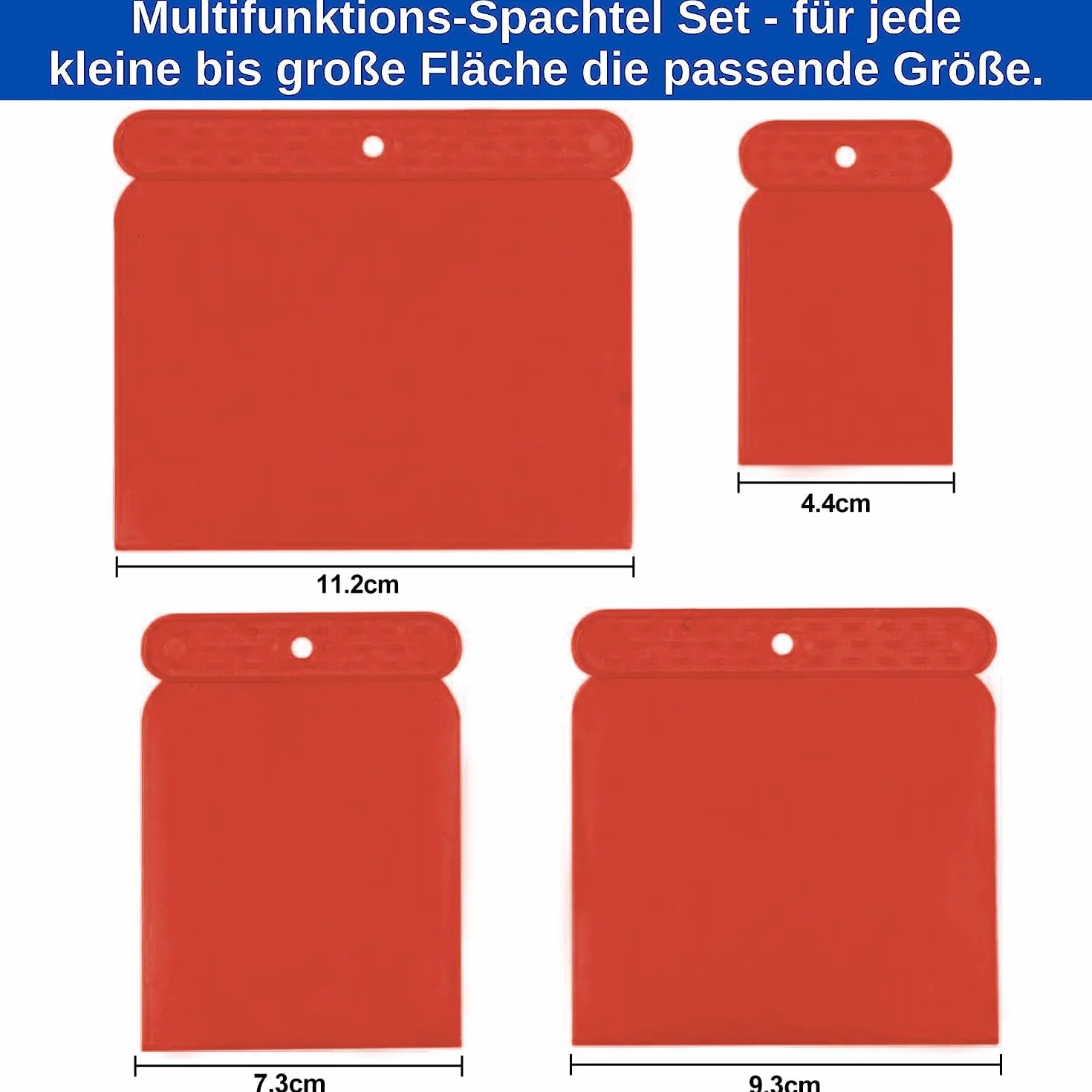 Zestaw szpachelek z tworzywa sztucznego 4 sztuki, japońska szpachla elastyczna odporna na zużycie do karoserii