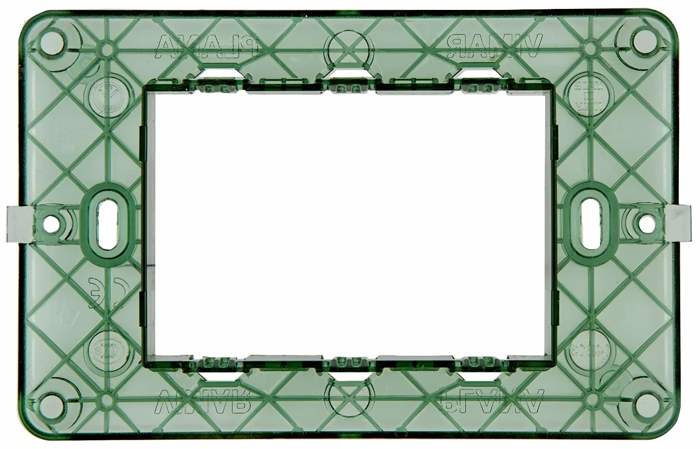 Vimar 0T14613 3-modułowy uchwyt, ze śrubami do 3-modułowych puszek, 10 sztuk