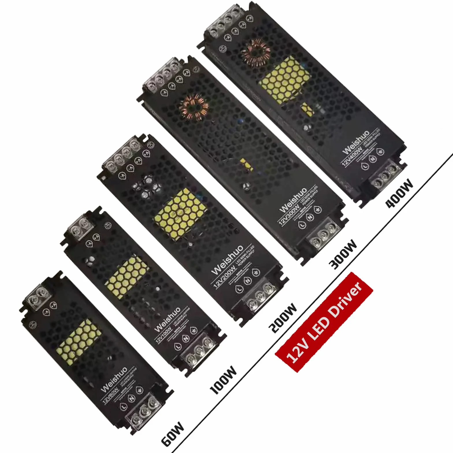 Transformator LED 12V 8.3A 100W IP20 Niskonapięciowy Transformator AC 220V na 12V DC Stałe Napięcie Ultra Cienki Driver LED Uniwersalny Zasilacz Moduł dla Wewnętrznych Świateł LED