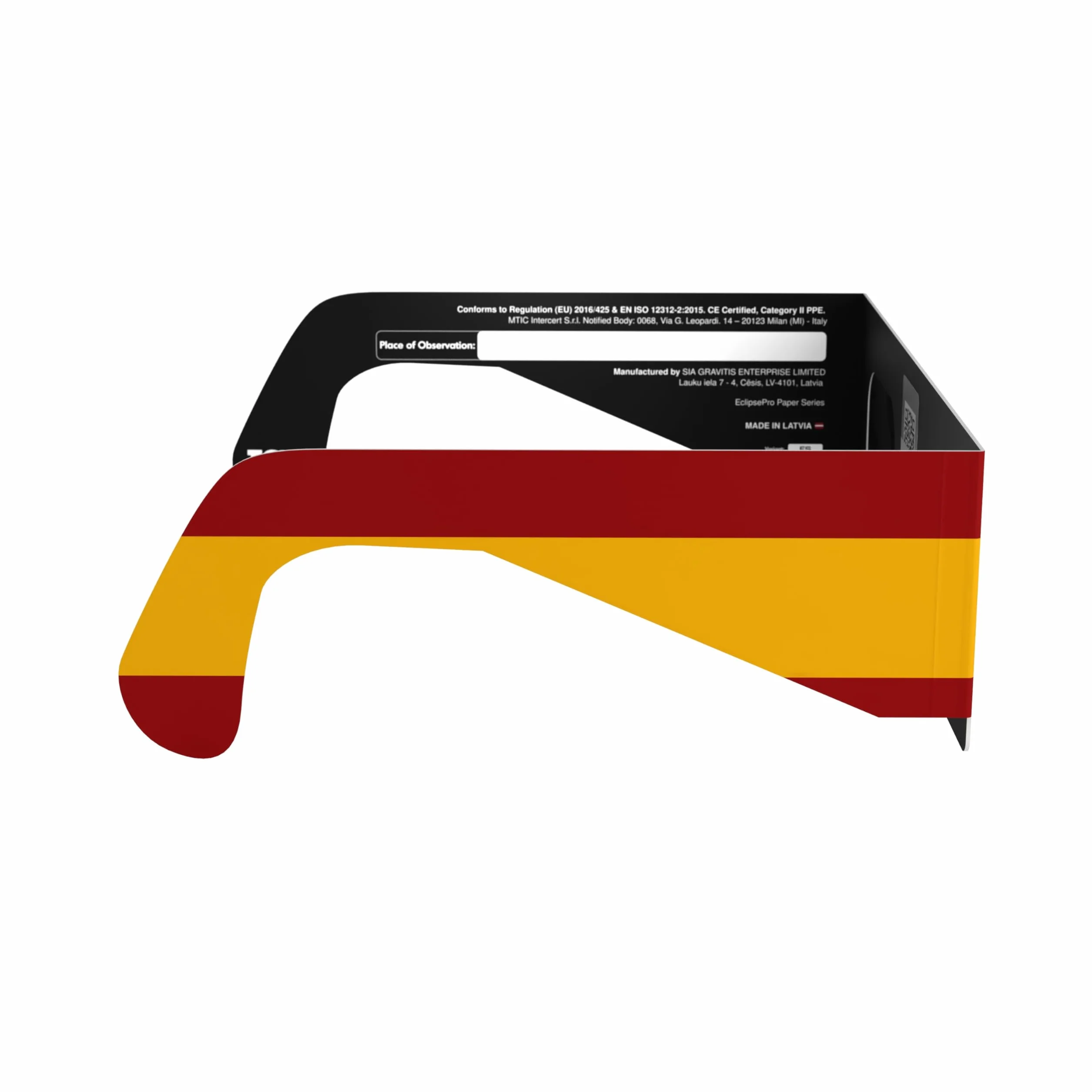 Absolute Eclipse ES Okulary do zaćmienia słońca hurtowo - testowane przez ISO 12312-2 i certyfikat CE - zalecany przez AAS producent UE - 2026 Eclipse Europe