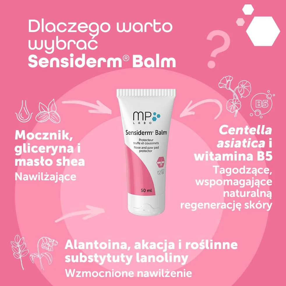 MP Labo Sensiderm® Balsam 50 ml - środek ochronny do łap i opuszków dla psów i kotów