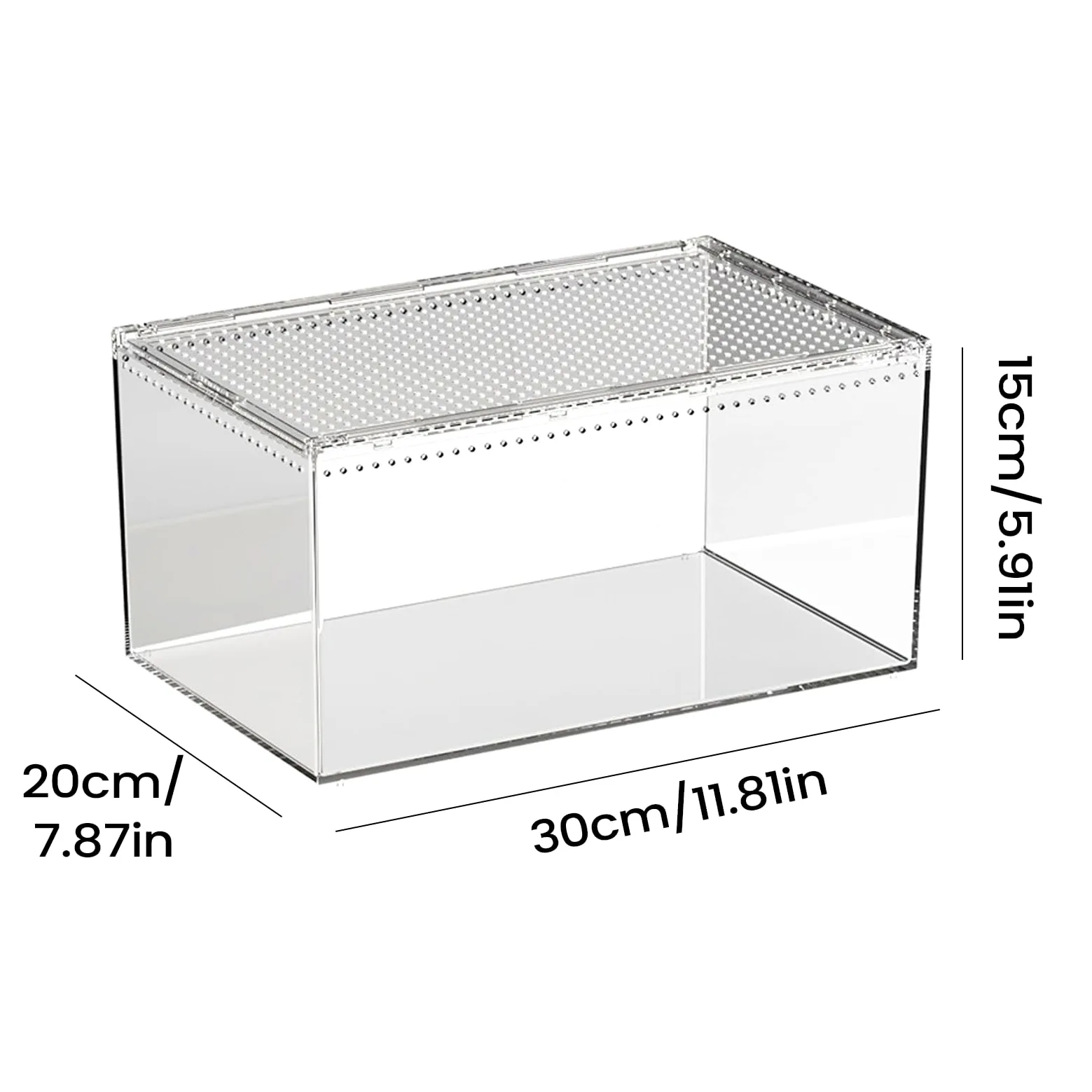 Terrarium Dla Paj?ków Skacz?cych - Akrylowe Terrarium Dla Gadów | Jaszczurek,dla Gekonów W??y Kameleonów ?ó?wi
