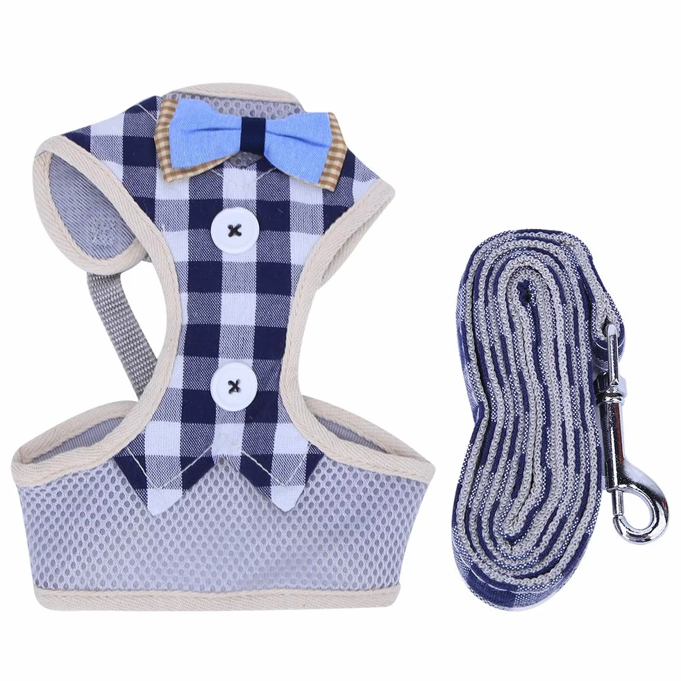 Fdit Szelki dla Kota Kamizelka Oddychaj?ca Mi?kka Siatka Air Mesh Regulowane Szelki Kamizelka na Klatk? Piersiow? Zestaw Szelek i Smyczy dla Kot¨®w Koci?t, M