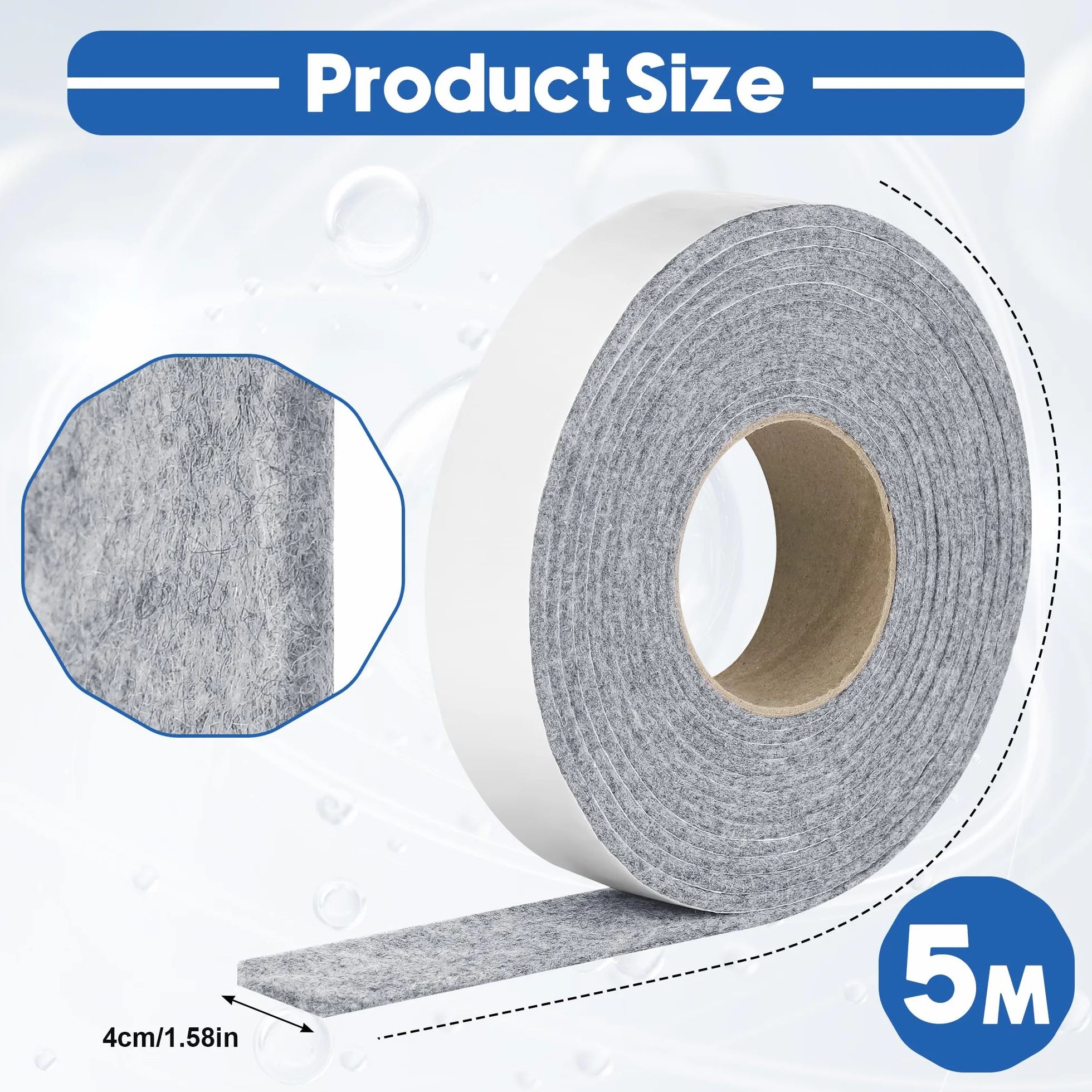 Taśmy pochłaniające kondensację do okien 4 cm x 5 m pochłaniacz wody szara