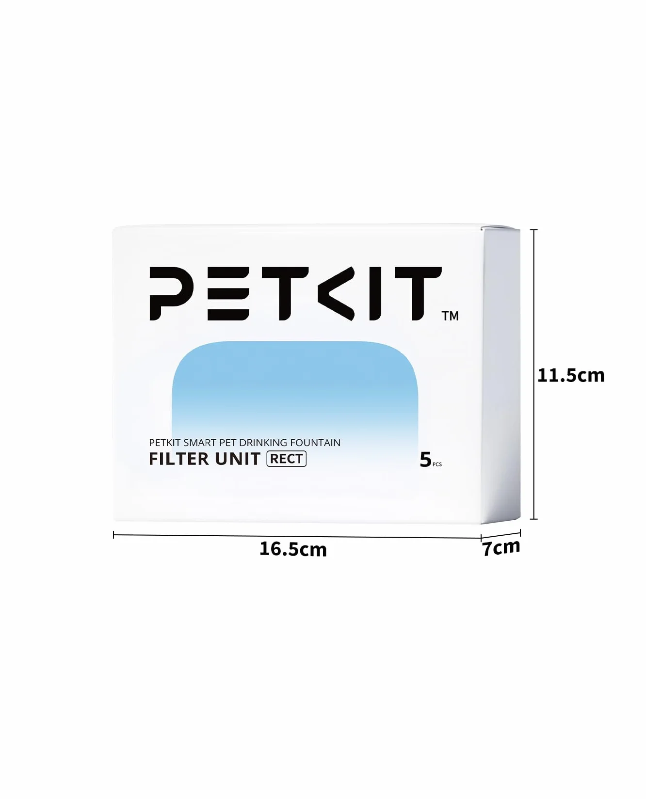 PETKIT Filtry do Fontanny, 5 Sztuk, do Bezprzewodowej Fontanny dla Kota i Psa EVERSWEET MAX, Aktywny Węgiel, Wysokowydajna Filtracja