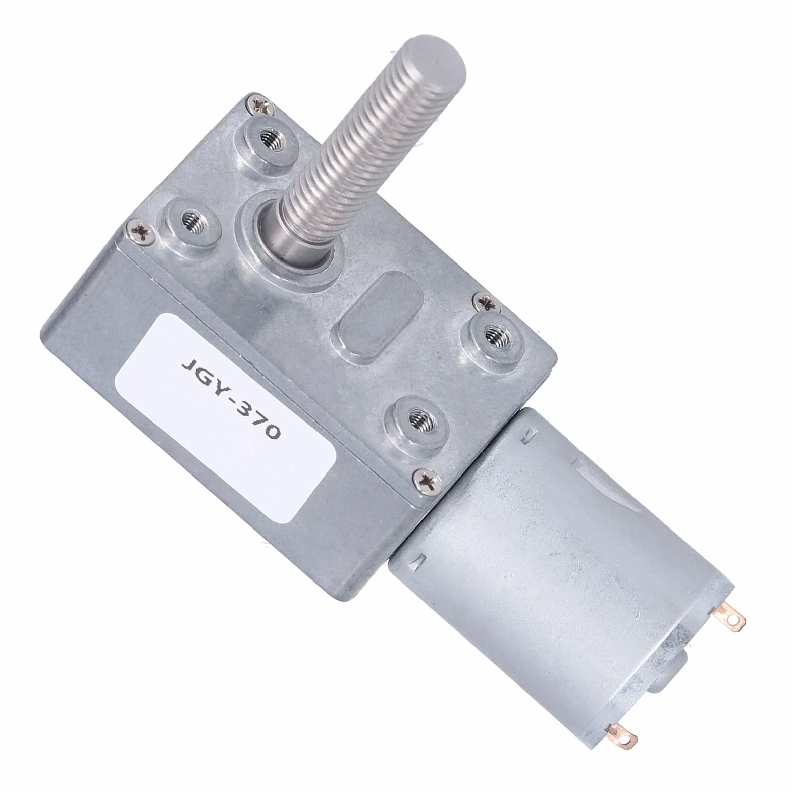 Motoreduktor Ślimakowy JGY-370 DC 12V 30 obr./min Wał Gwintowany M8 Samoblokujący