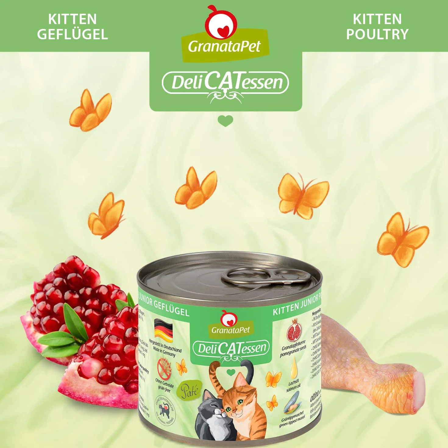 GGranataPet DeliCatessen Kitten/Junior Geflügel, 6 x 200 g
