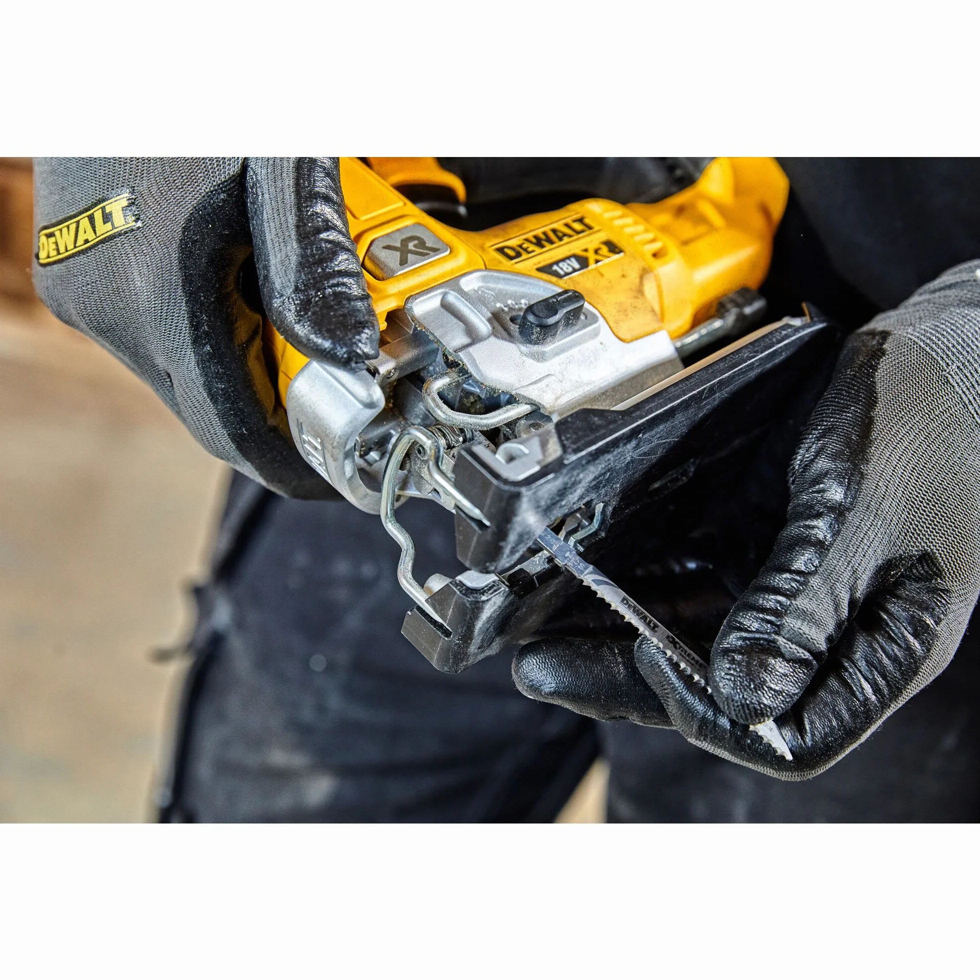 Dewalt Wyrzynarka Akumulatorowa, Żółty, 135 mm