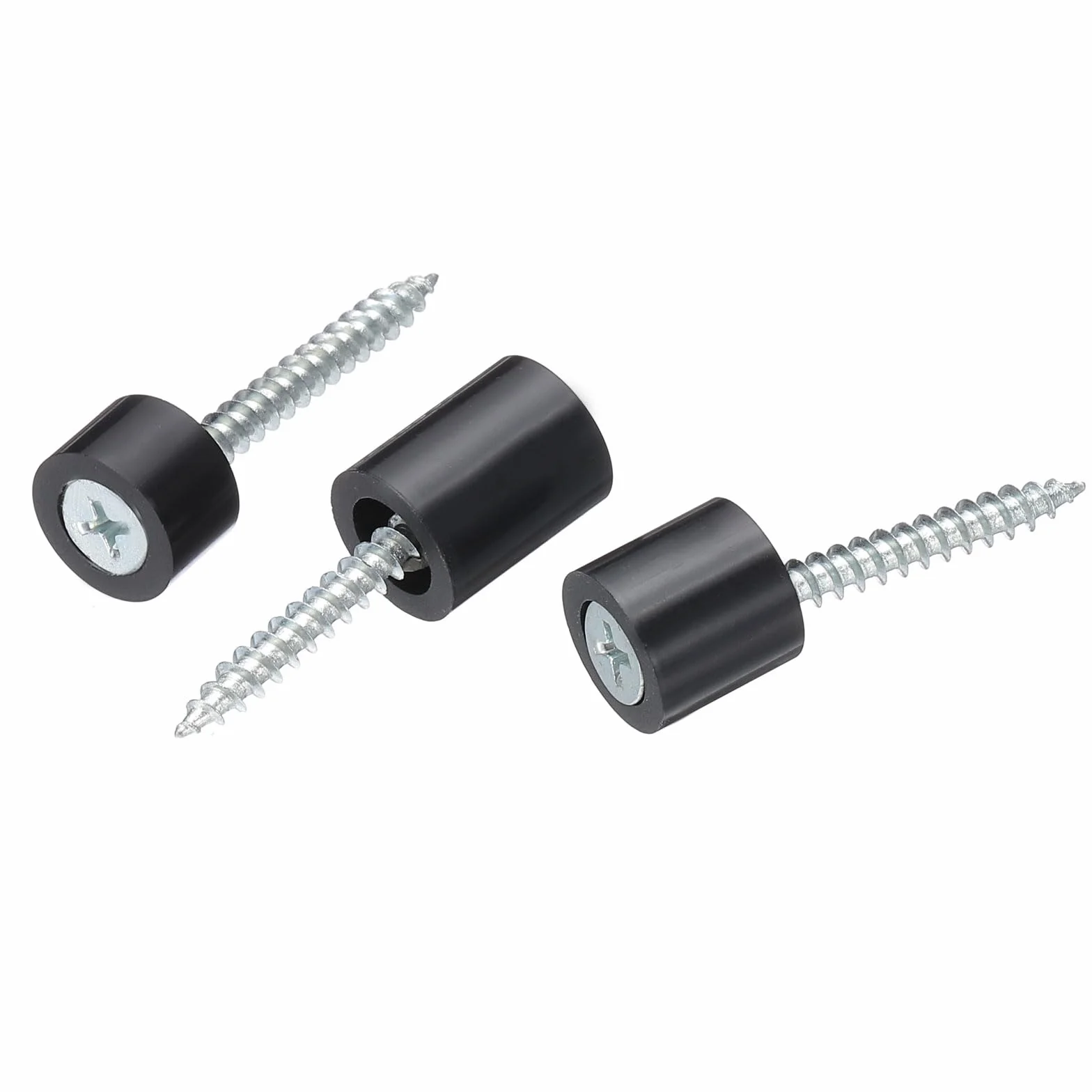 PATIKIL Okrągłe podkładki dystansowe do gniazd elektrycznych M10 z ABS, 60 szt., średnica wewnętrzna 10,2 mm, średnica zewnętrzna 16 mm, długość 8 mm bez gwintowania, podkładki do sprzętu