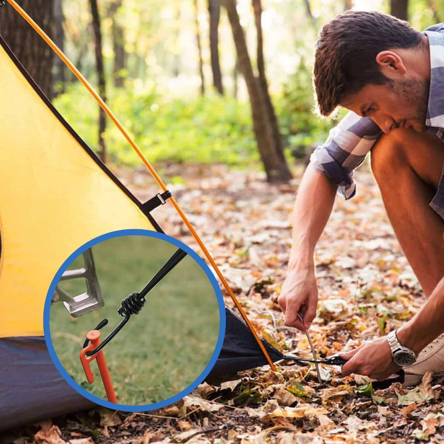 Zestaw 12 gumek napinających z hakami – 17 cm ekspander z hakami – napinacz plandeki z hakami spiralnymi – gumowy napinacz haków ekspanderowych do plandek, namiotu, siatki, banerów, trampolin