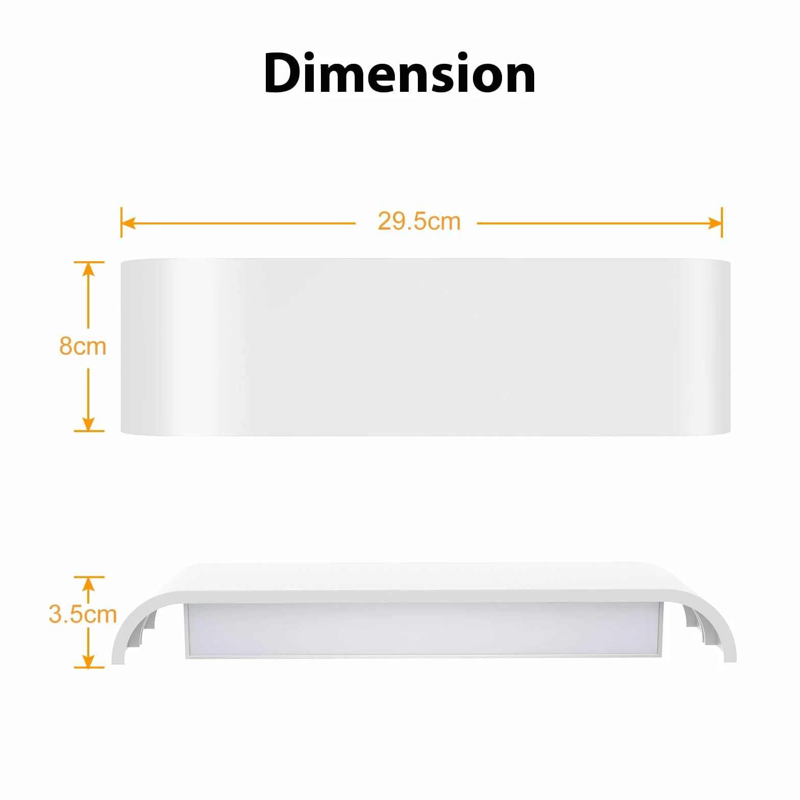 OOWOLF Lampy ścienne LED do wnętrz – 2 sztuki z regulowaną temperaturą barwową 3000K/4500K/6000K, oświetlenie ścienne do sypialni, salonu, kuchni, jadalni
