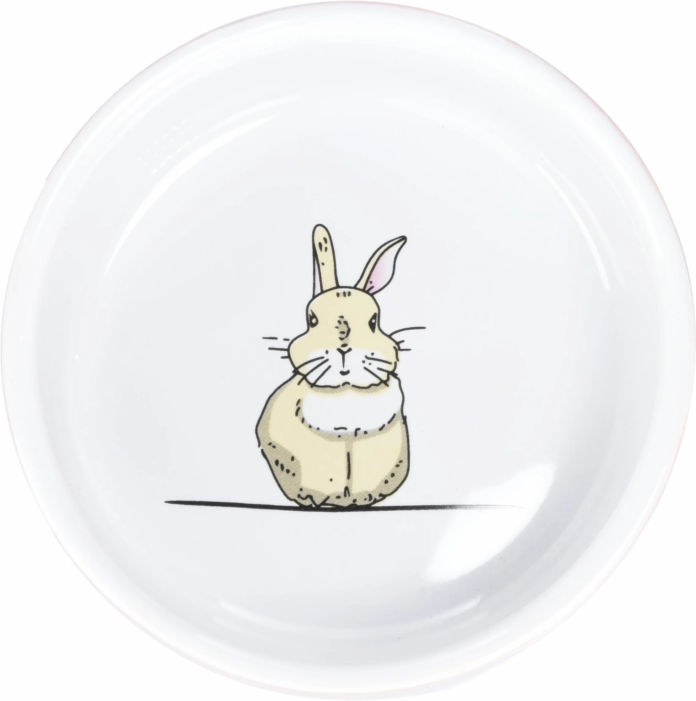 Nobby Ceramiczna miska dla gryzoni, kolor łososiowy/biały Ø 11 cm x 4,5 cm, 1 sztuka