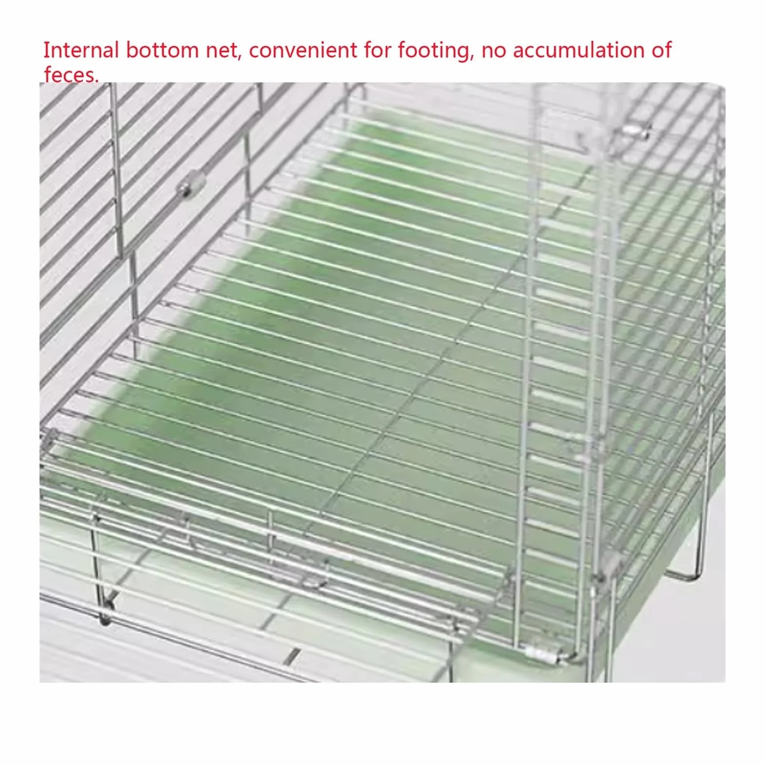Klatka dla ptaków Składana klatka dla ptaków ze stali nierdzewnej Parrot Outdoor Bird Cage Transport przenośna klatka ręczna Dom dla zwierząt(Biały)