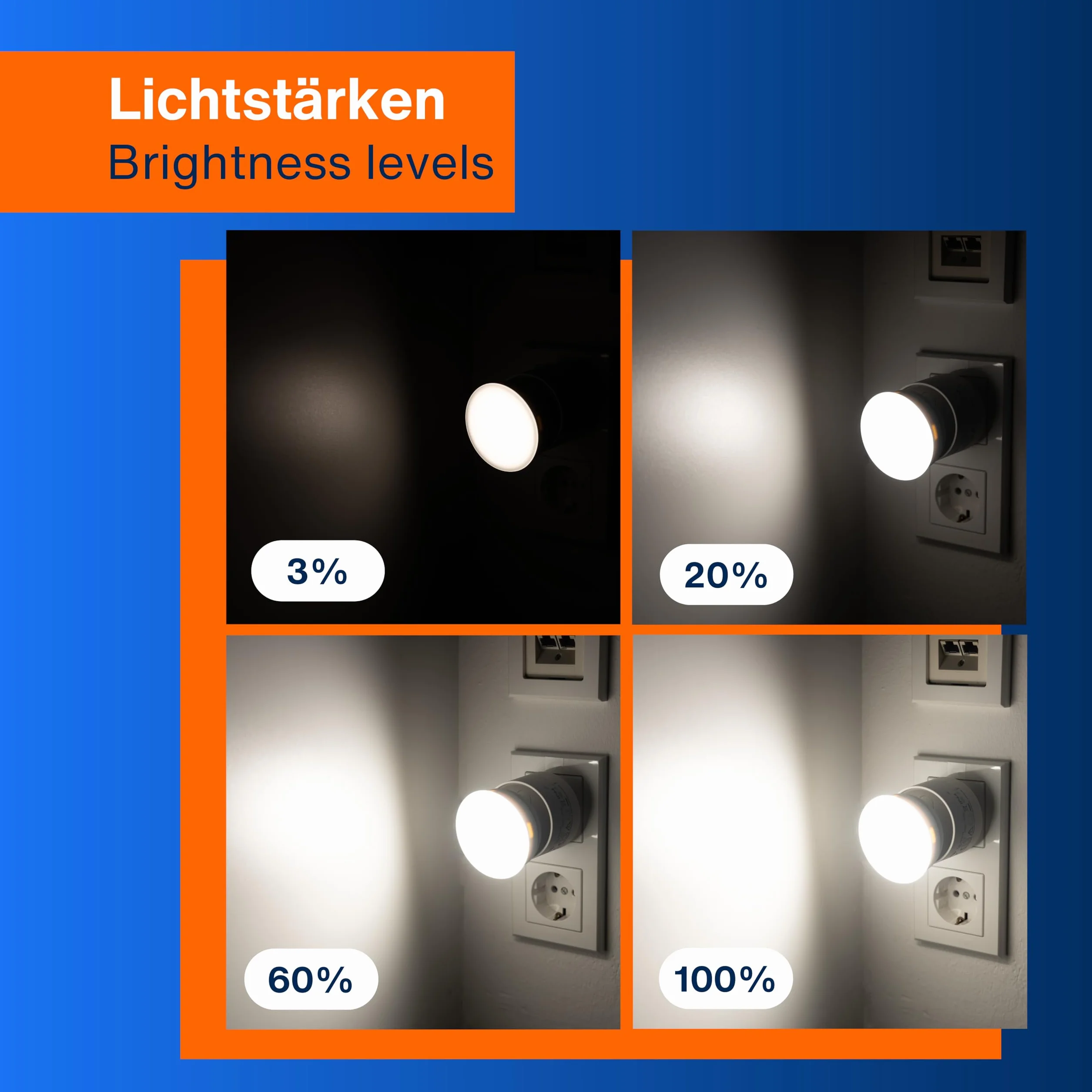 REV Lampa z gniazdkiem elektrycznym 10W 850lm 3000K 4-stopniowe ściemnianie biała