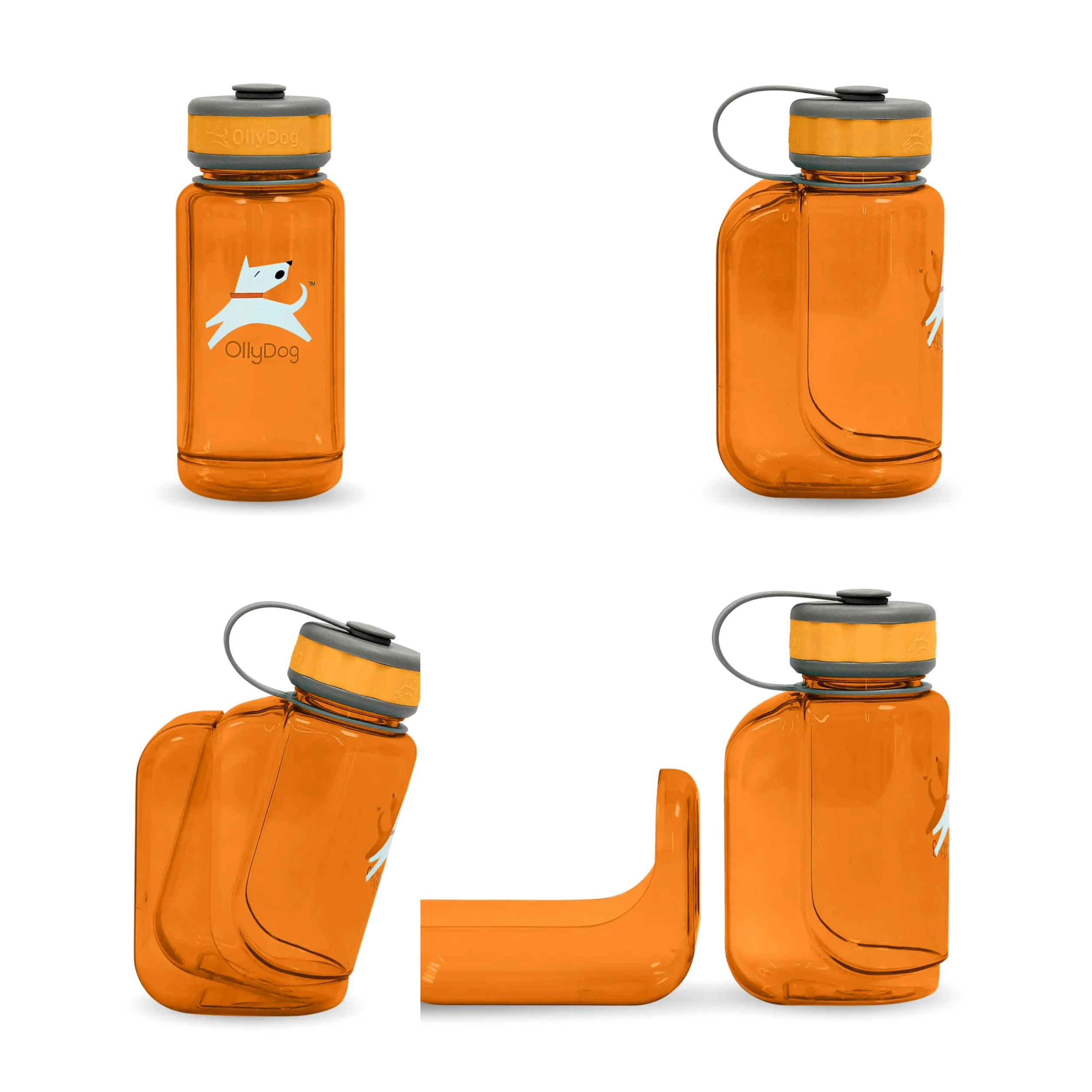 OllyDog 1030-2000-90 Flame OllyBottle butelka na wodę, 600 ml