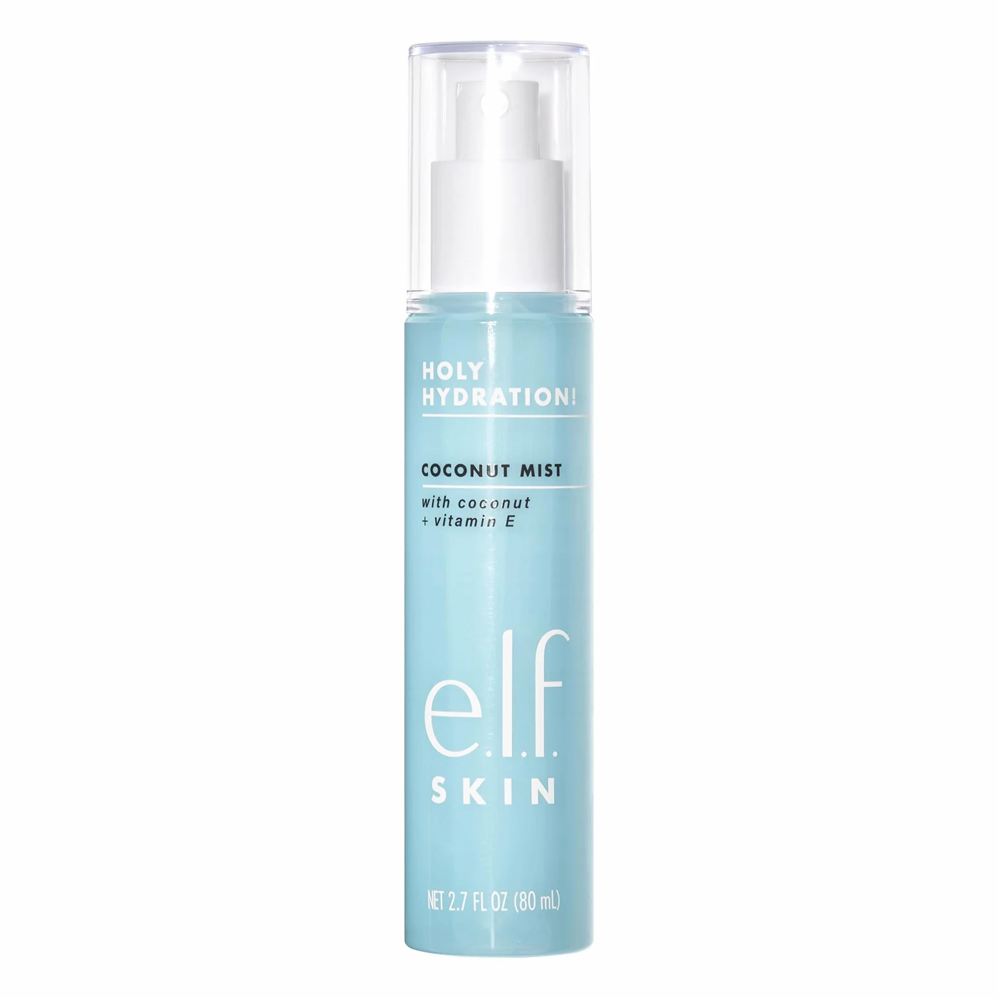 e.l.f. Idratante Nebbia di Cocco, Rinfresca, Lenisce e Rigora la pelle, Profumo Tropicale, 2,7 Fl Oz (80 ml)
