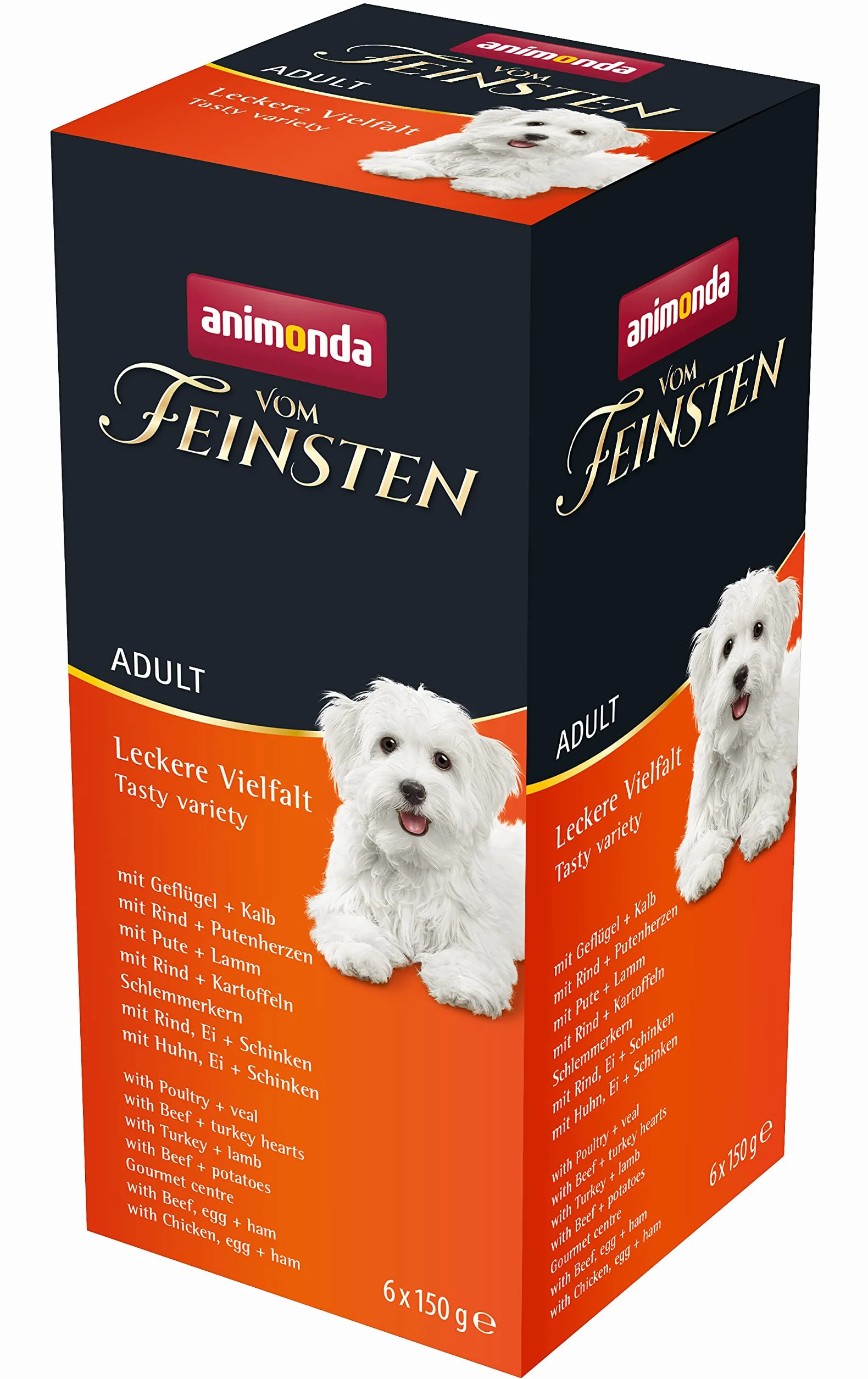 Animonda Vom Feinsten Adult Karma dla Psów, Mix Smaków, 6x150 g