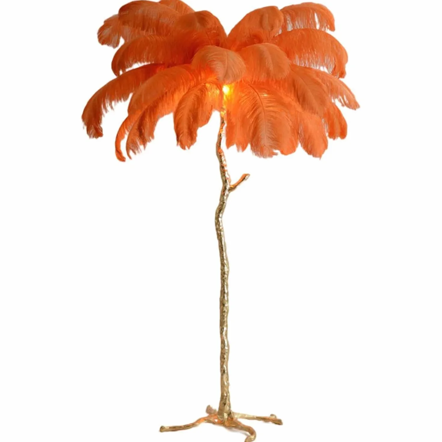 Lampa podłogowa abażur strusia, lampa podłogowa z żywicy pióro, ściemnialna nowoczesna prosta lampa podłogowa, romantyczna sypialnia księżniczka lampa podłogowa z przełącznikiem pedału